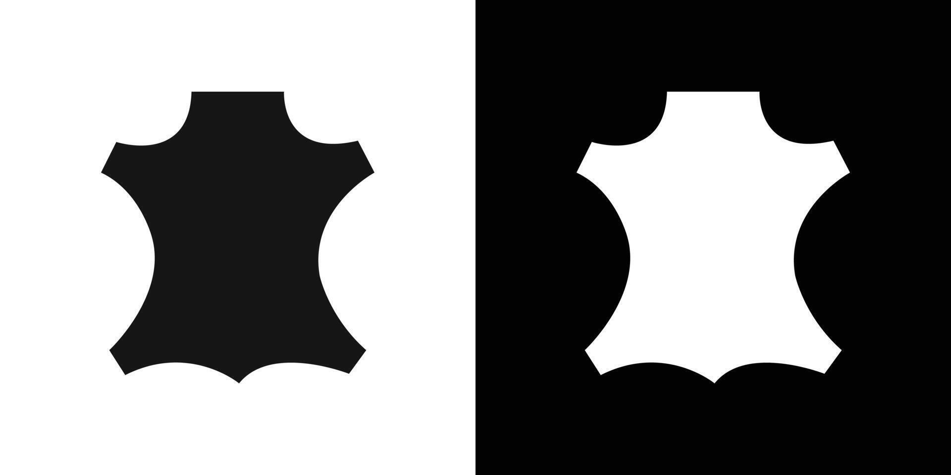 Leather Icon Flat fill set collection vector