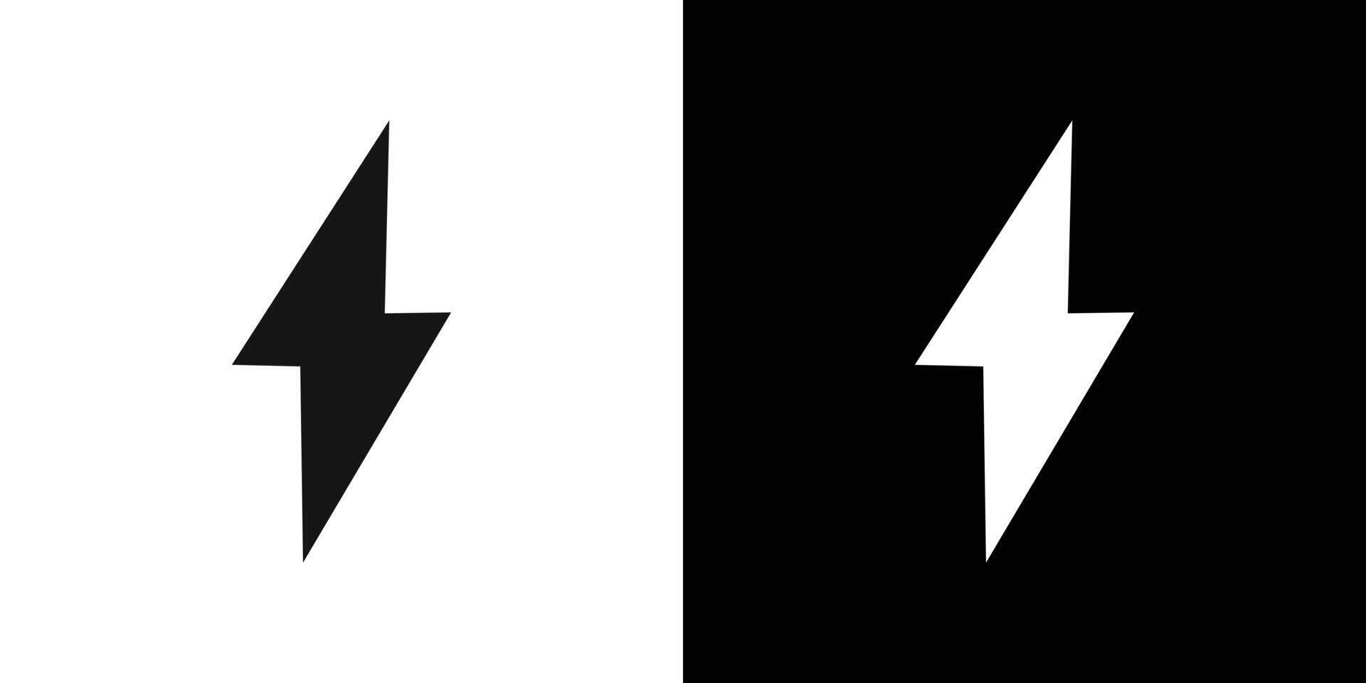 lightning bolt icon Flat fill set collection vector