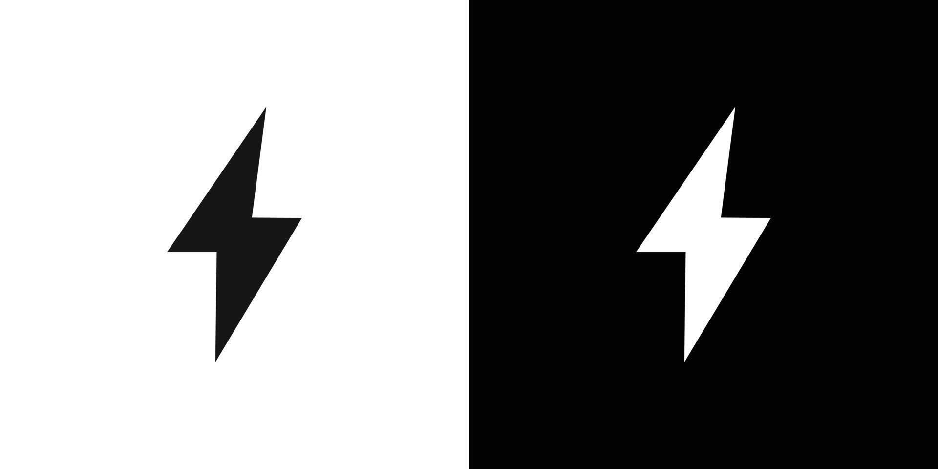 Lightning power charge icon Flat fill set collection vector