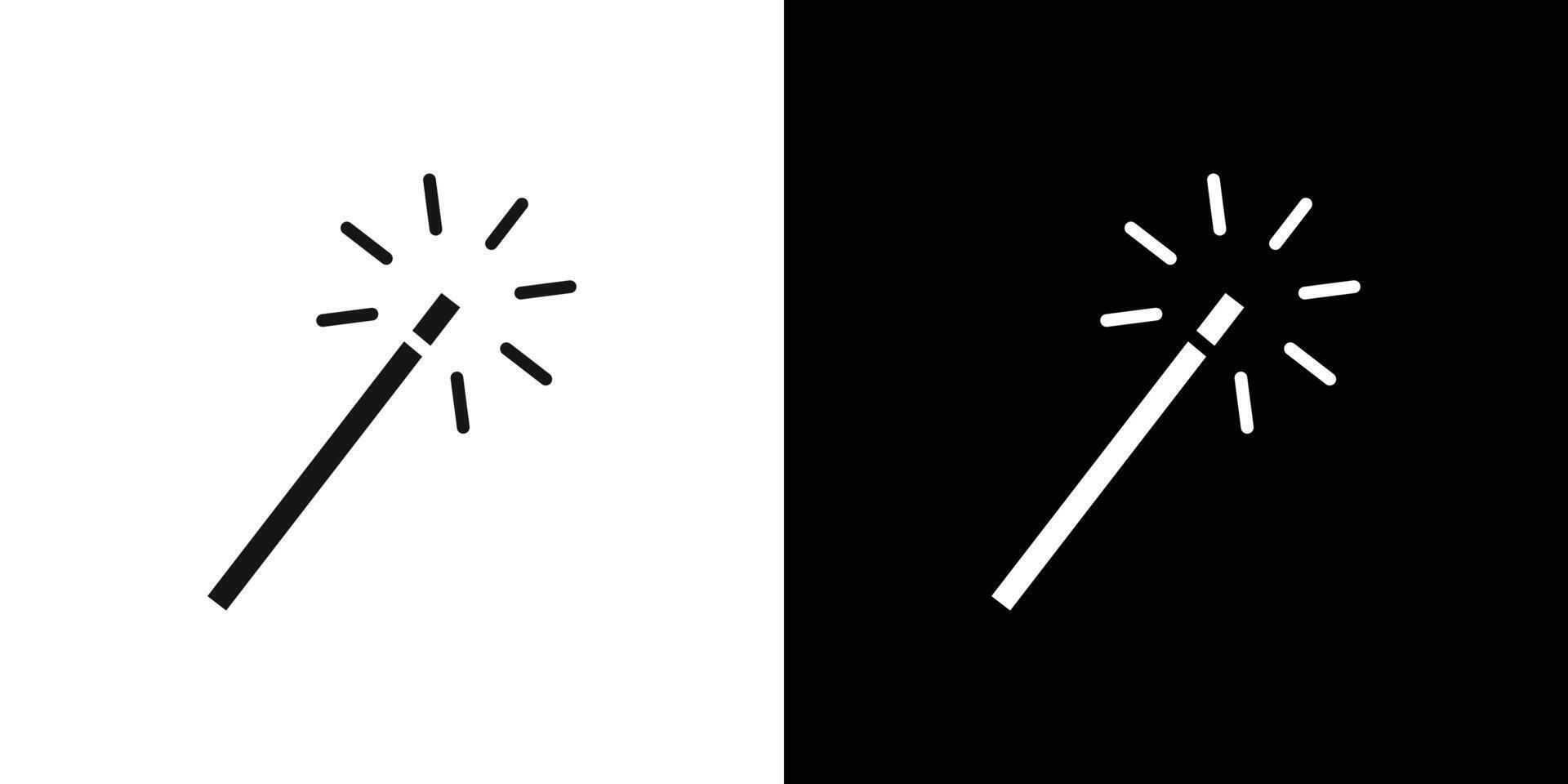 magic wand icon Flat fill set collection vector