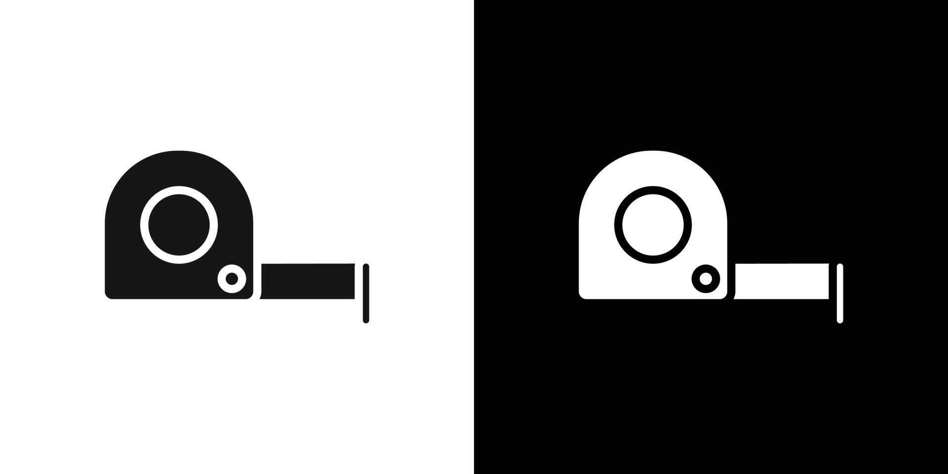measure tape icon Flat fill set collection vector