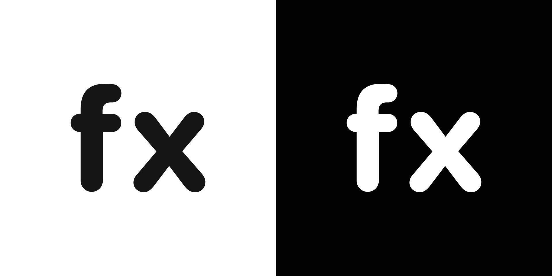 Math function icon Flat fill set collection vector