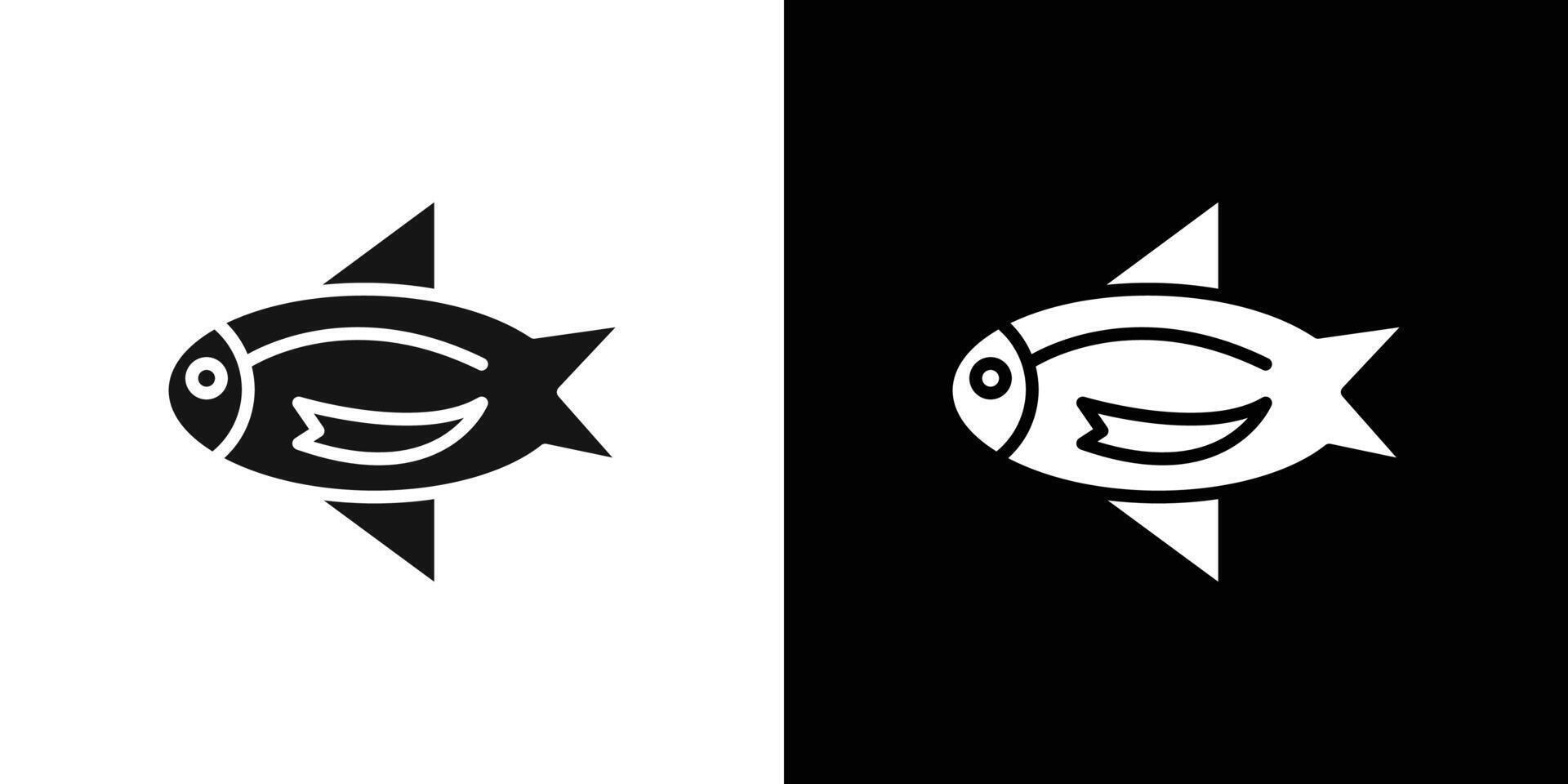 perch fish icon Flat fill set collection vector