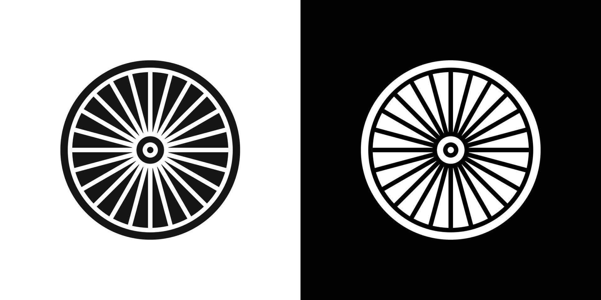 Plane turbine icon Flat fill set collection vector
