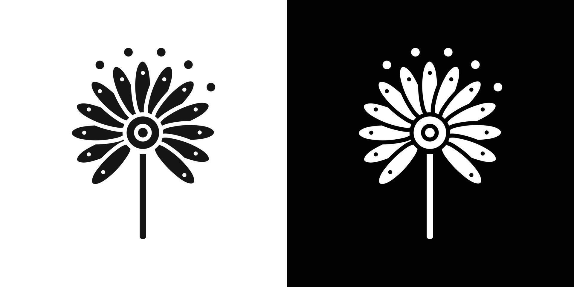Pollen icon Flat fill set collection vector