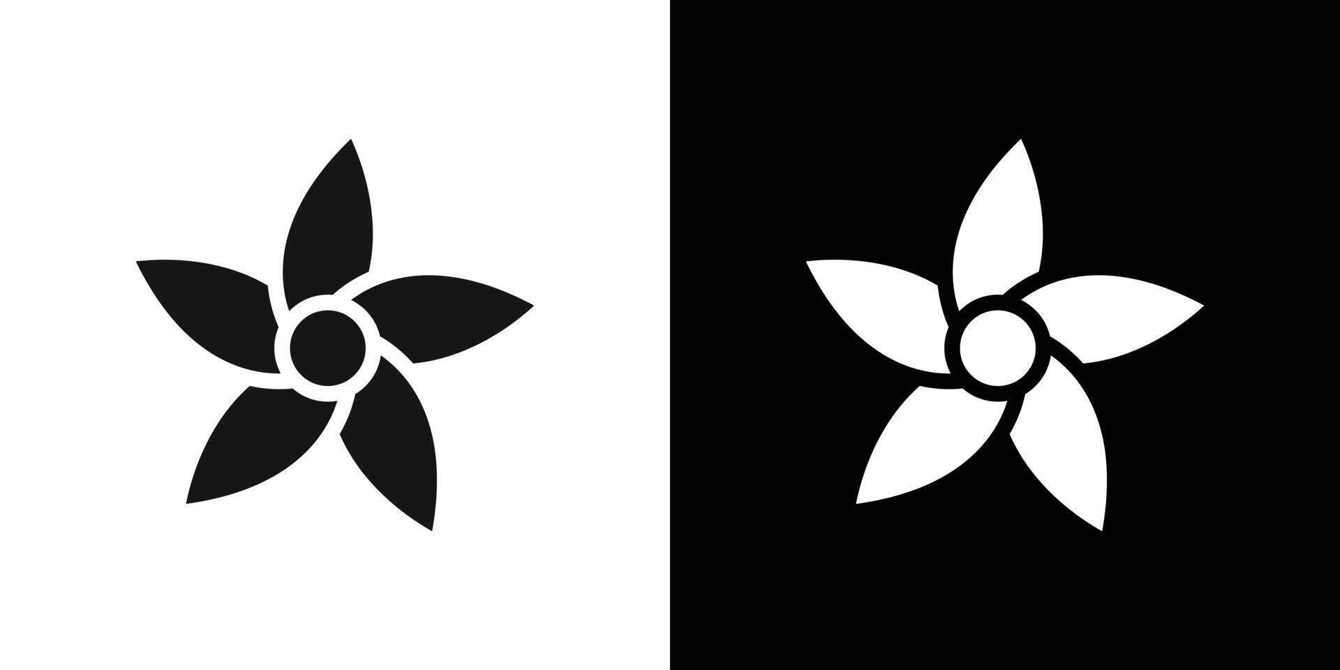 plumeria icon Flat fill set collection vector
