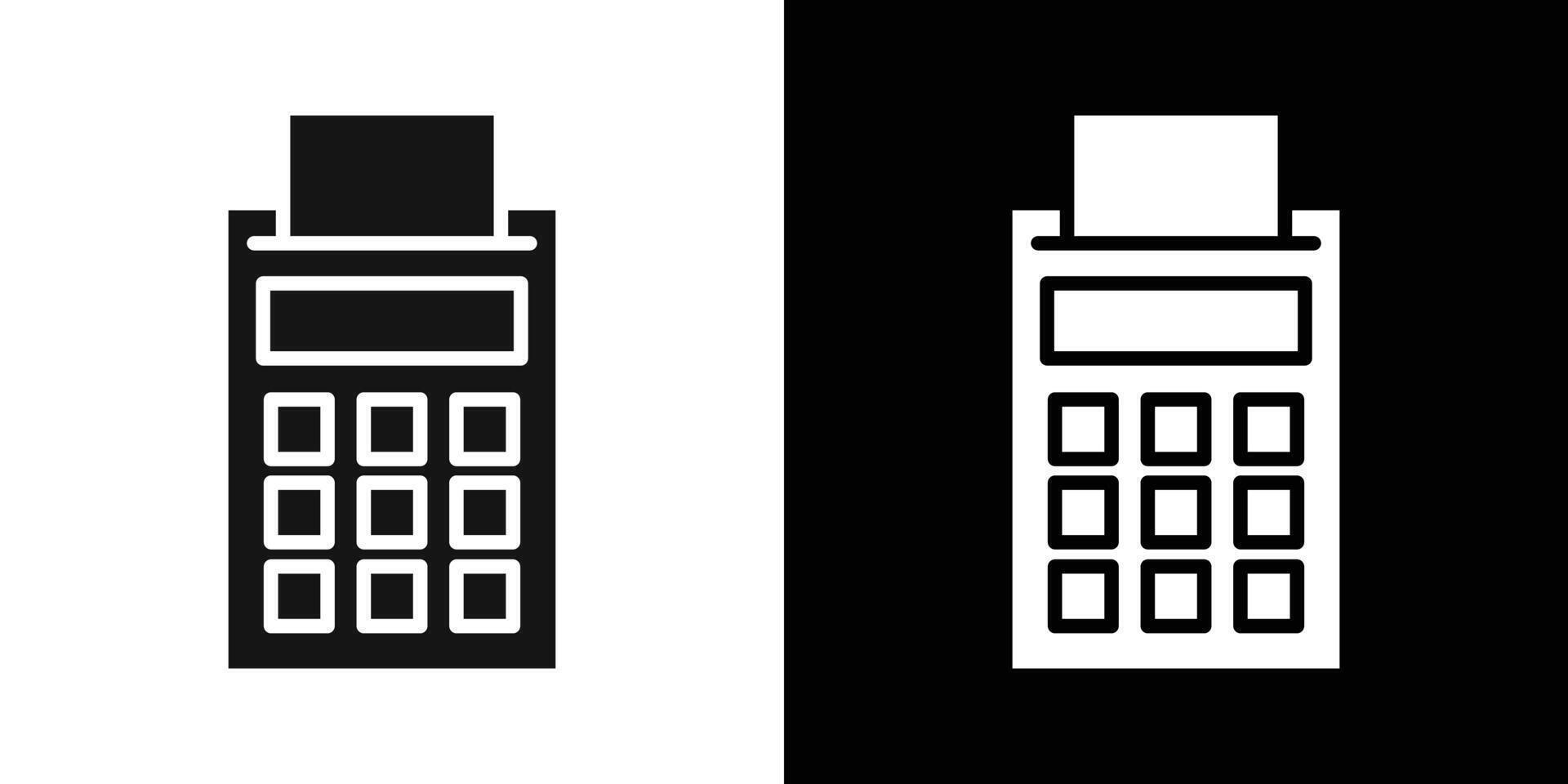 pos terminal icon Flat fill set collection vector