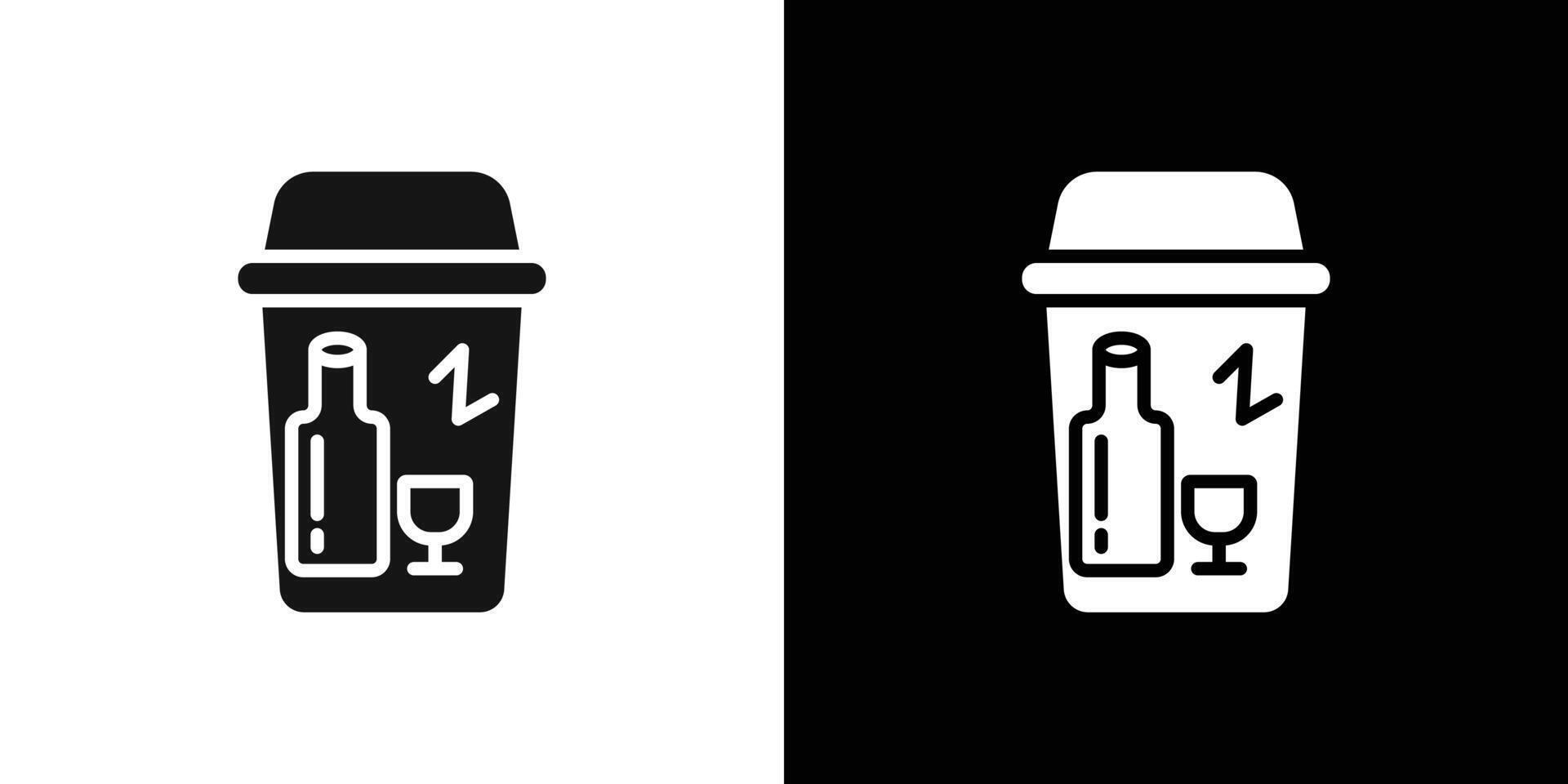 Quitting bad habits icon Flat fill set collection vector