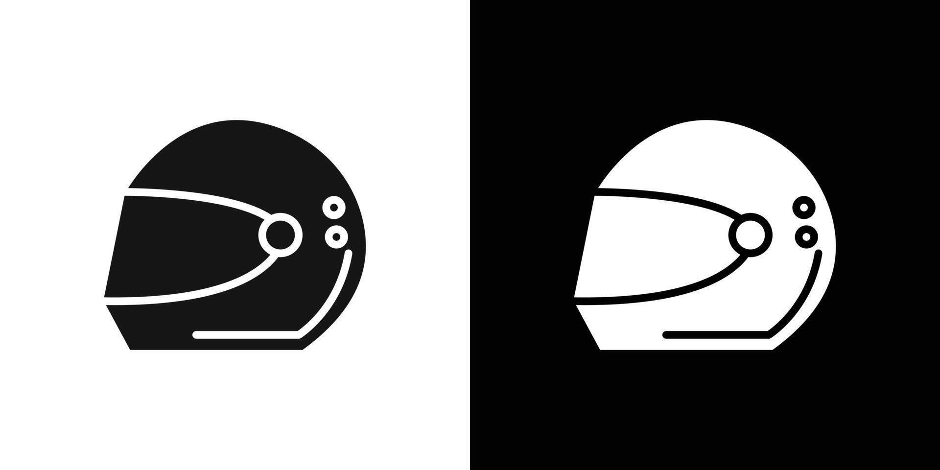 race helmet icon Flat fill set collection vector