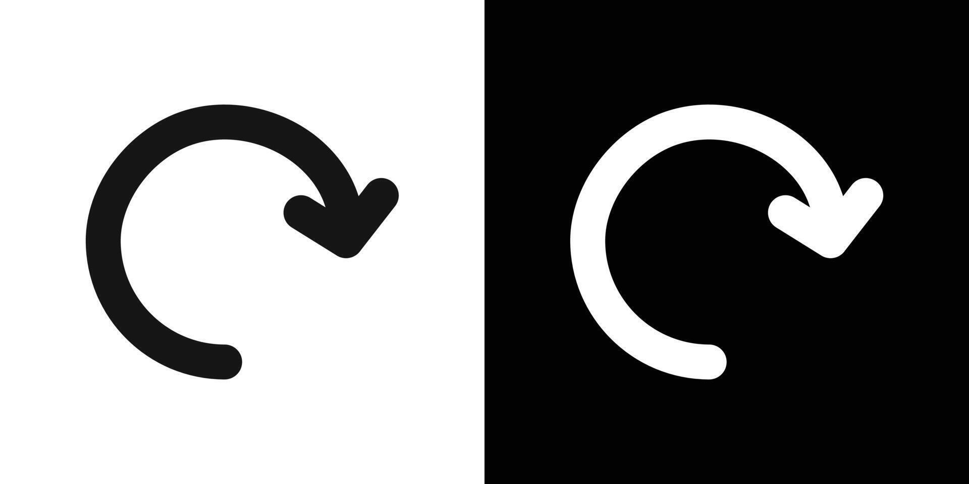 Refresh icon Flat fill set collection vector