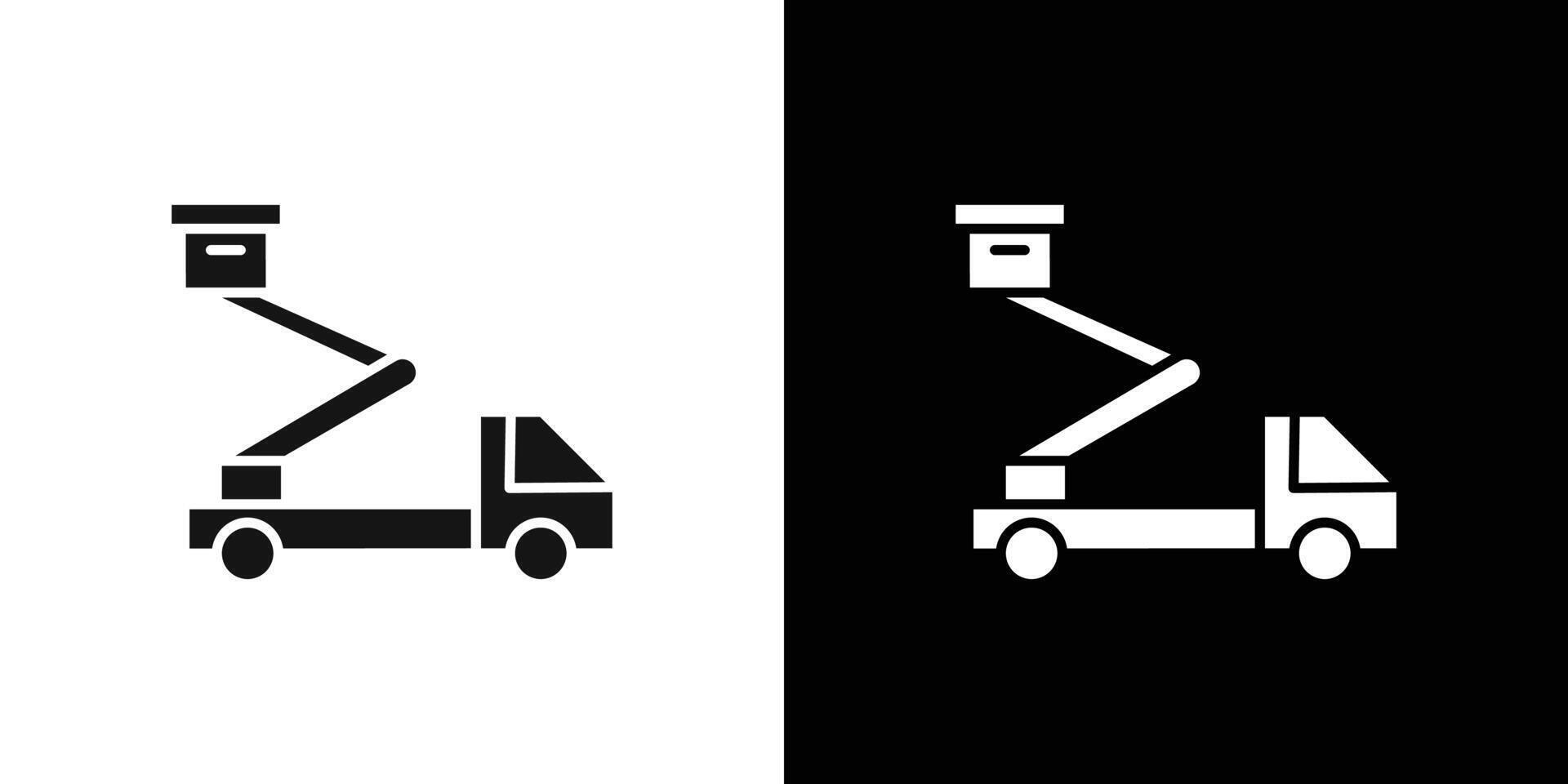 rescue truck basket icon Flat fill set collection vector