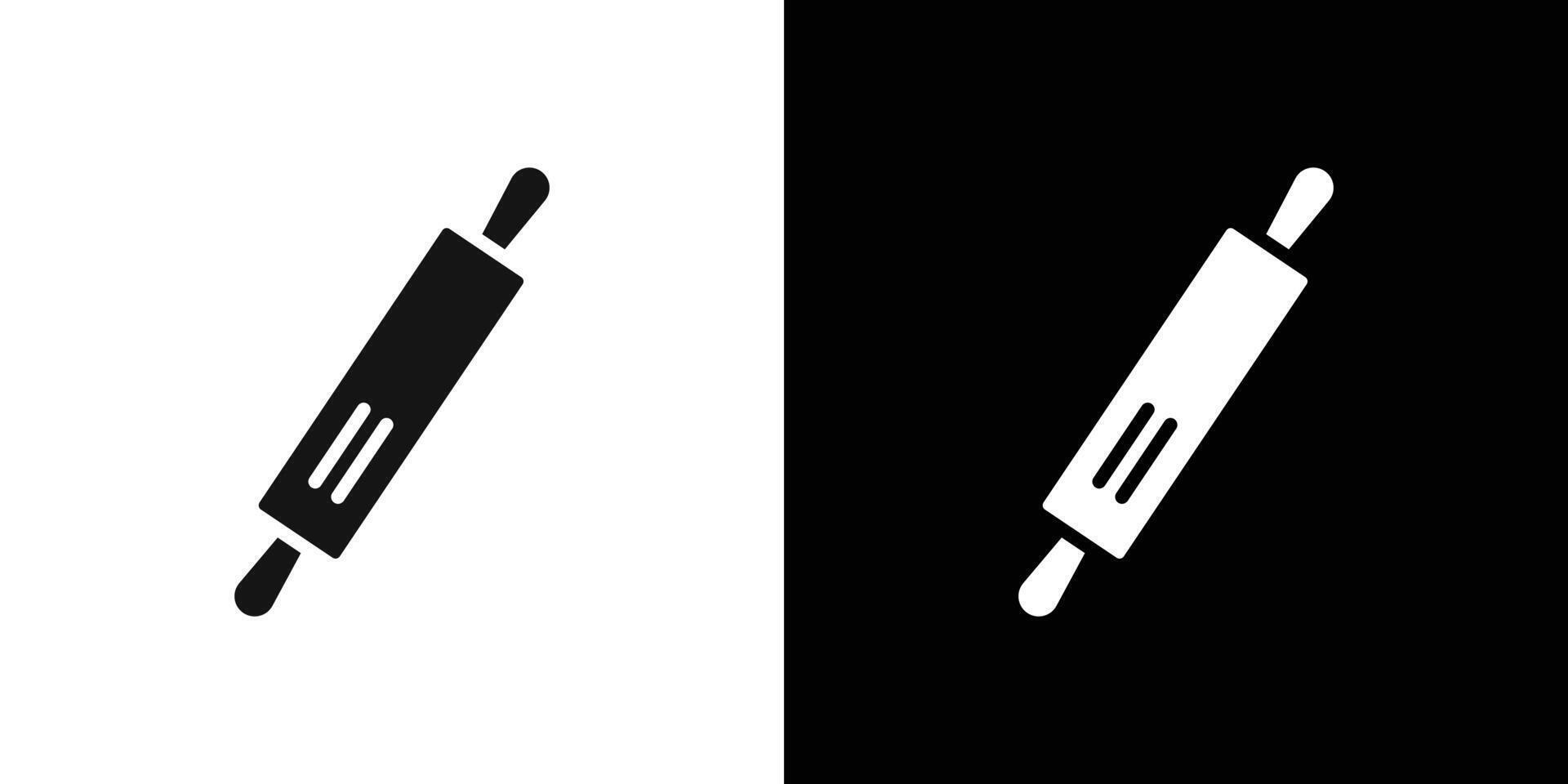 rolling pin icon Flat fill set collection vector
