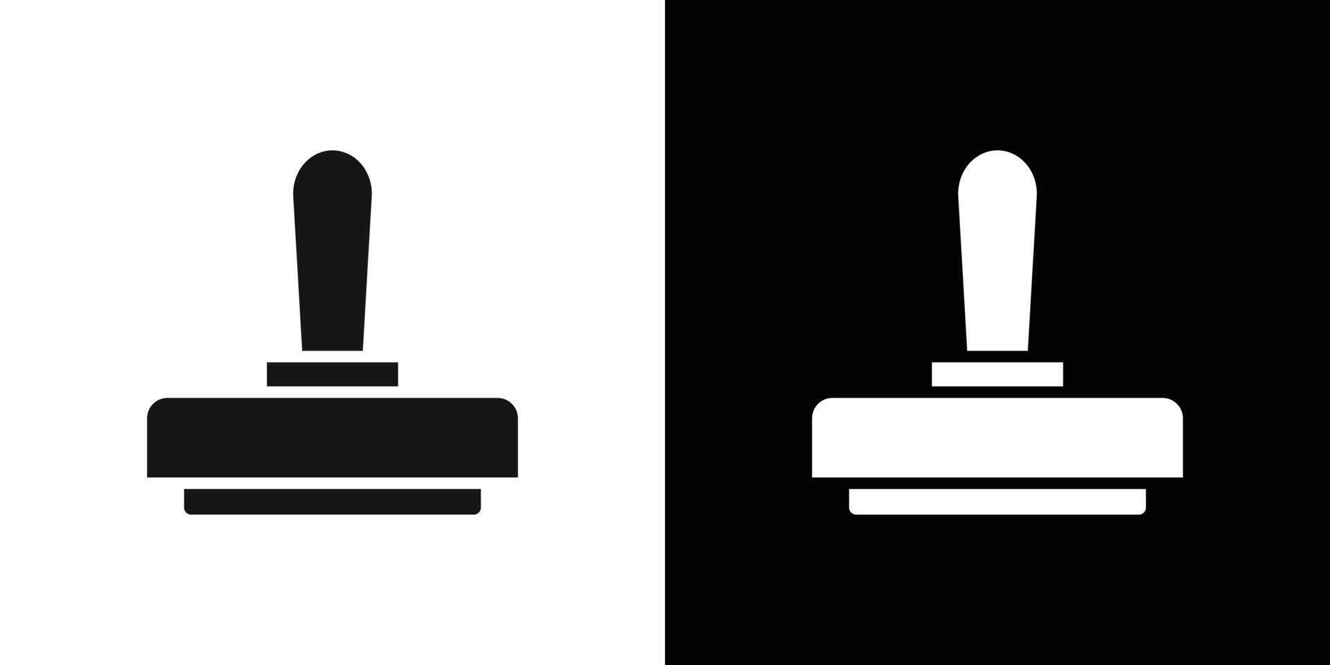 Rubber Stamp icon Flat fill set collection vector