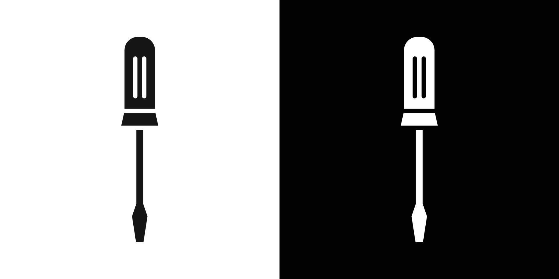 Screwdriver icon Flat fill set collection vector
