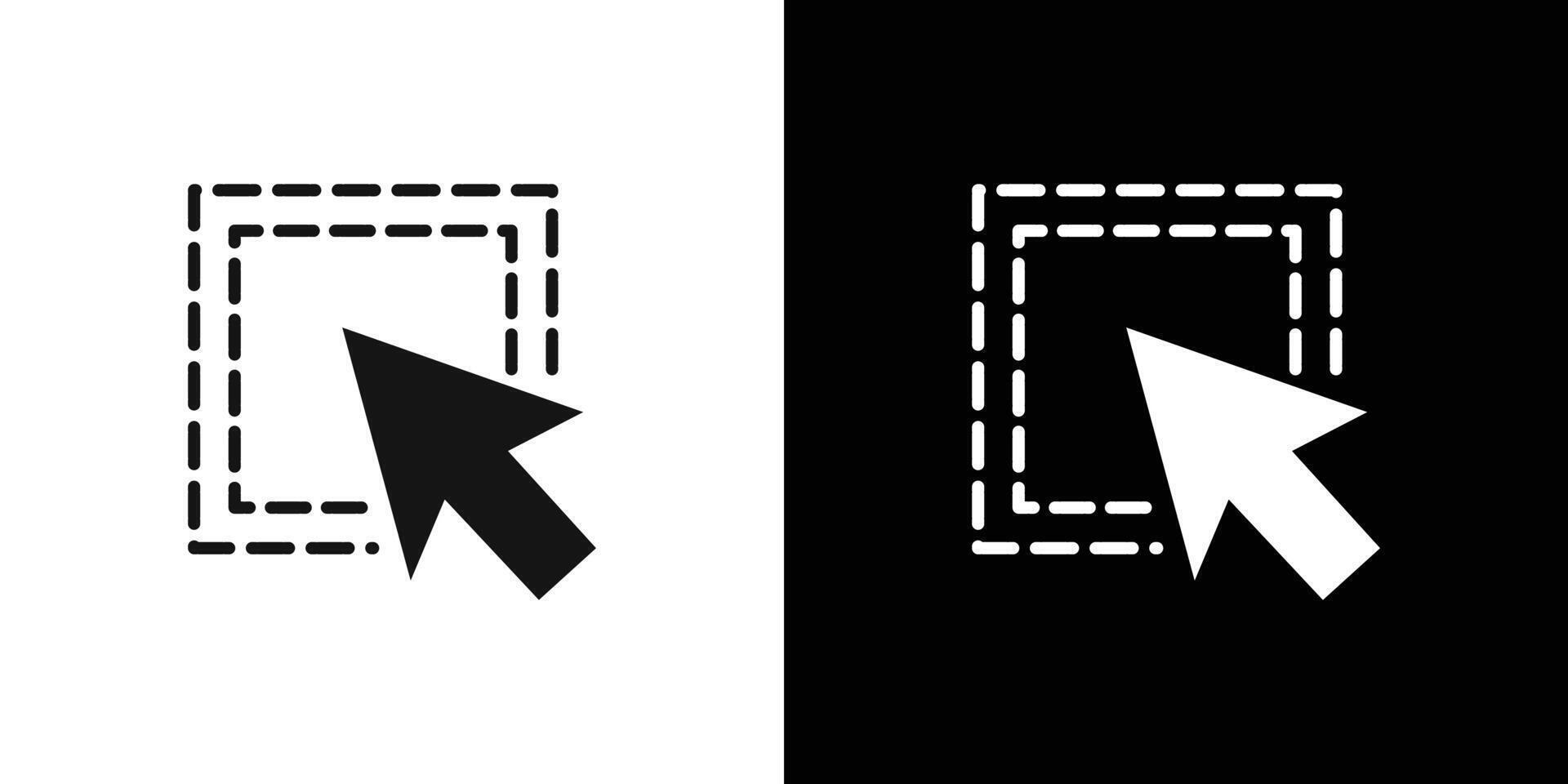 select element icon Flat fill set collection vector