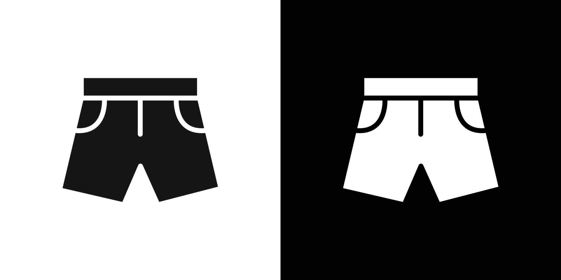 shorts icon Flat fill set collection vector