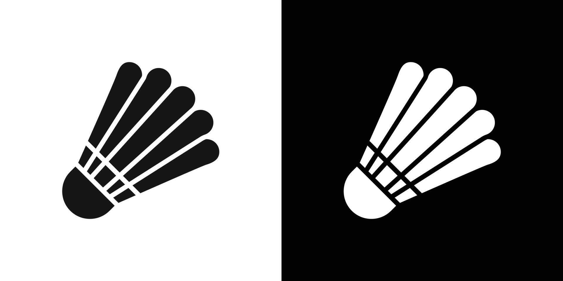 Shuttlecock Icon Flat fill set collection vector
