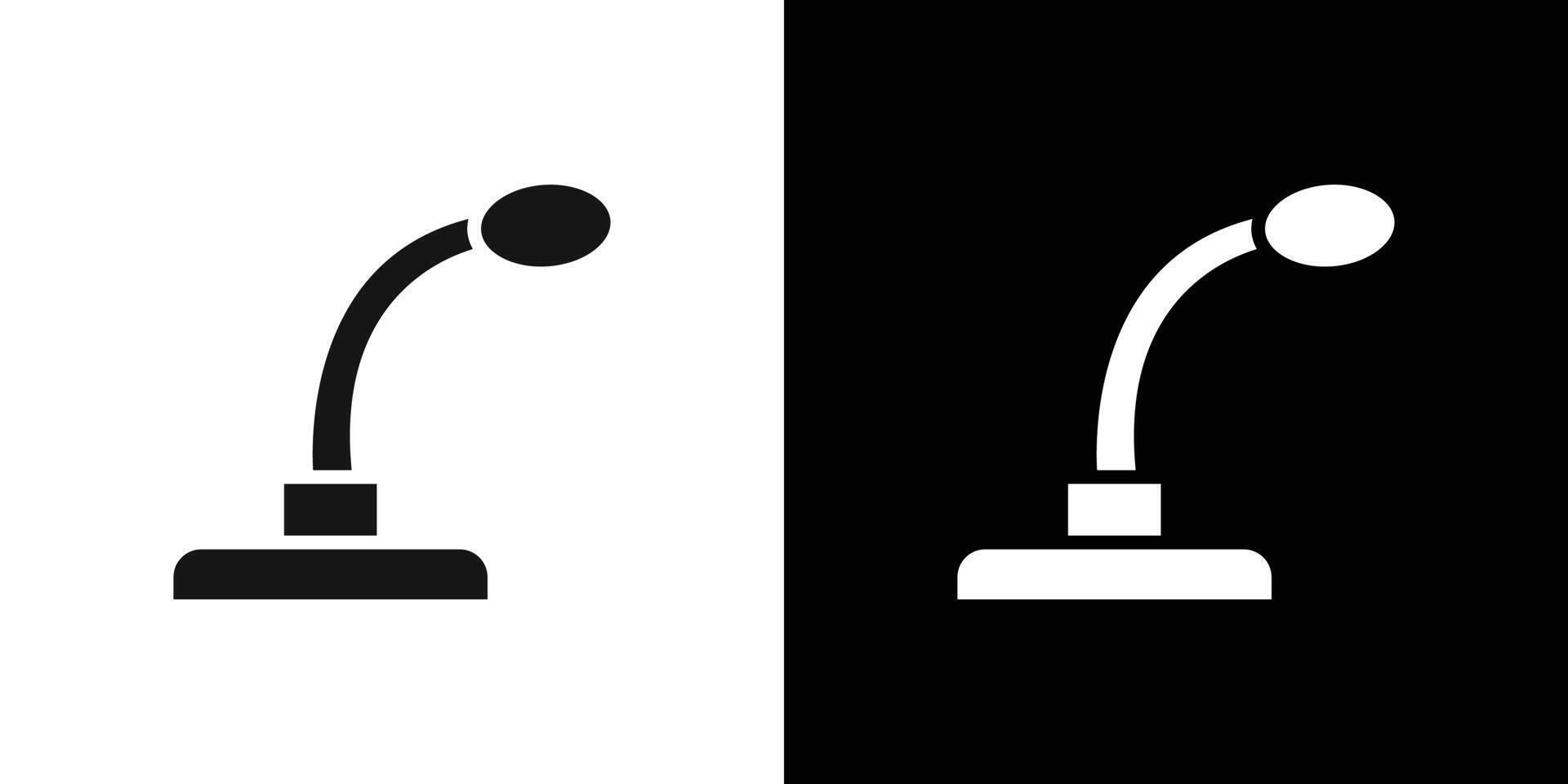 Speaker Microphone icon Flat fill set collection vector