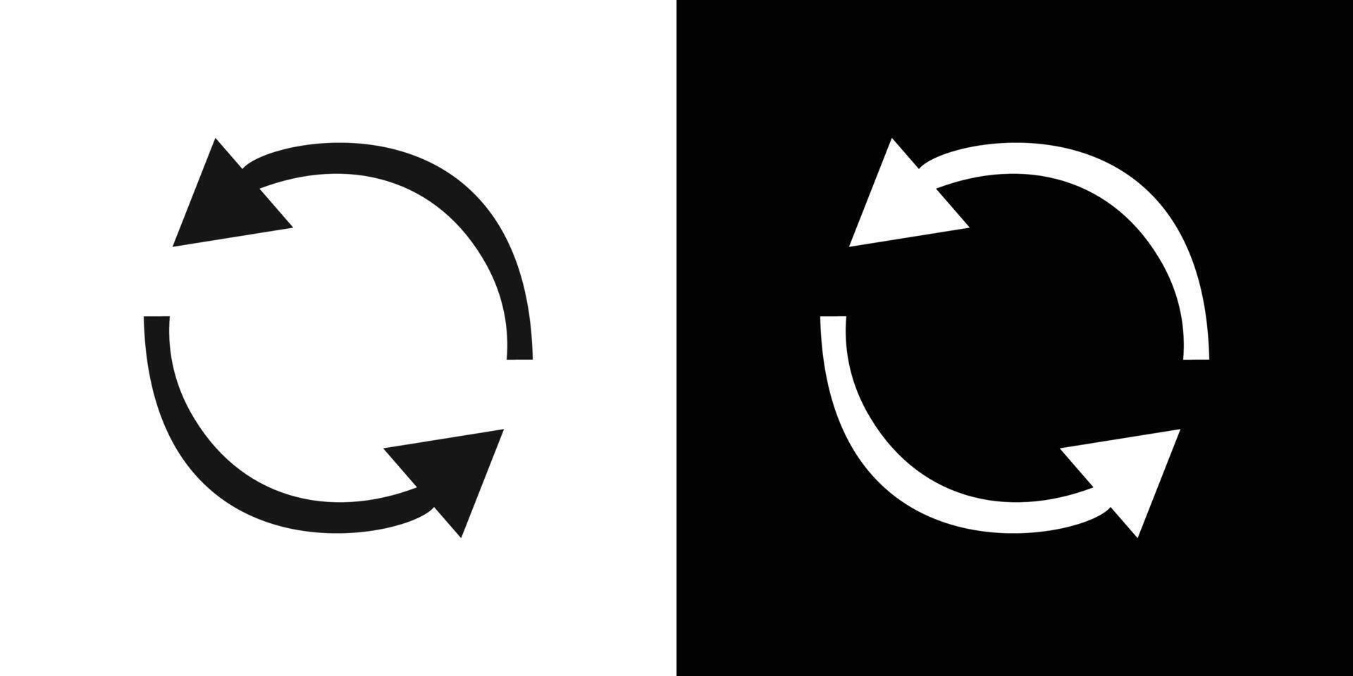 Synchronization icon Flat fill set collection vector