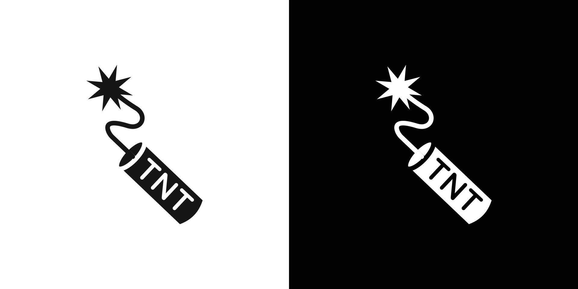 TNT dynamite icon Flat fill set collection vector