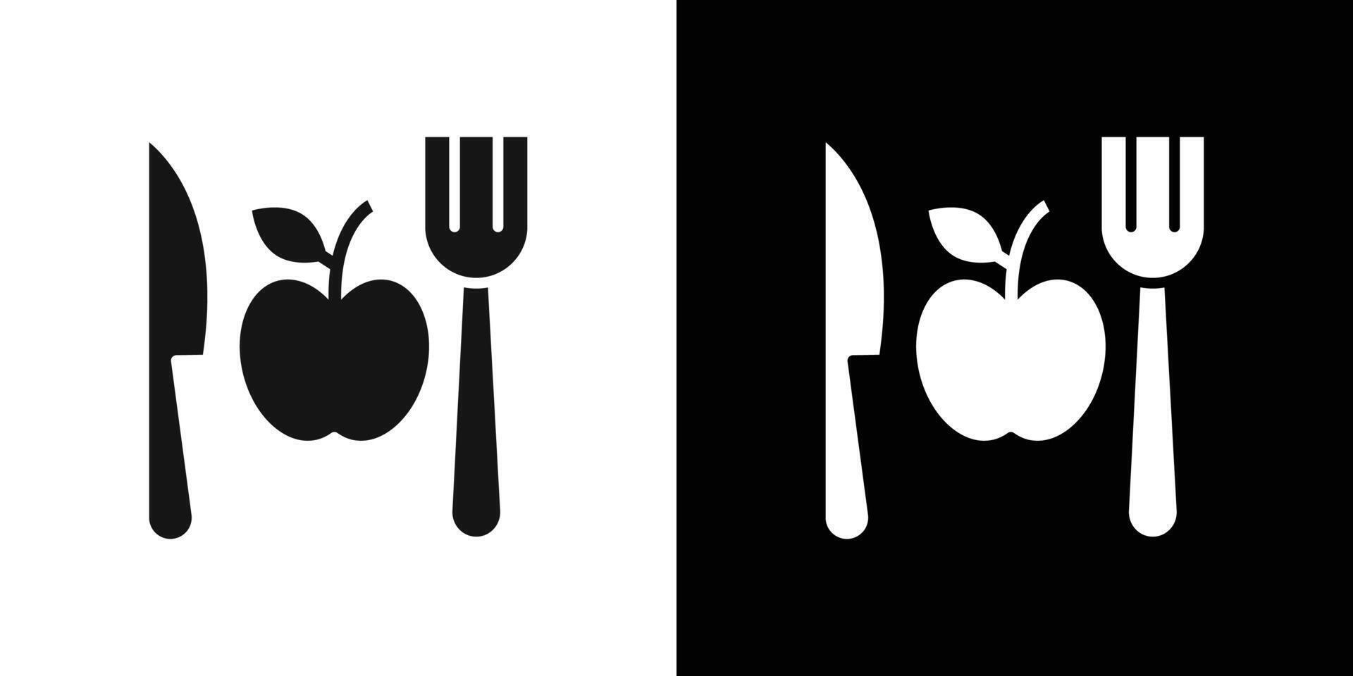 vegetarian food icon Flat fill set collection vector