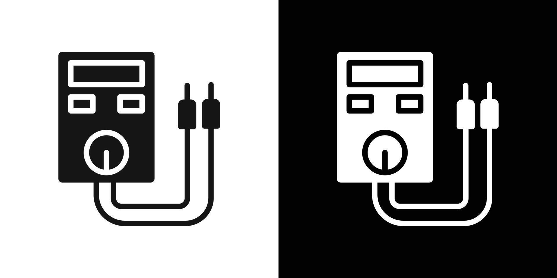 voltmeter icon Flat fill set collection vector