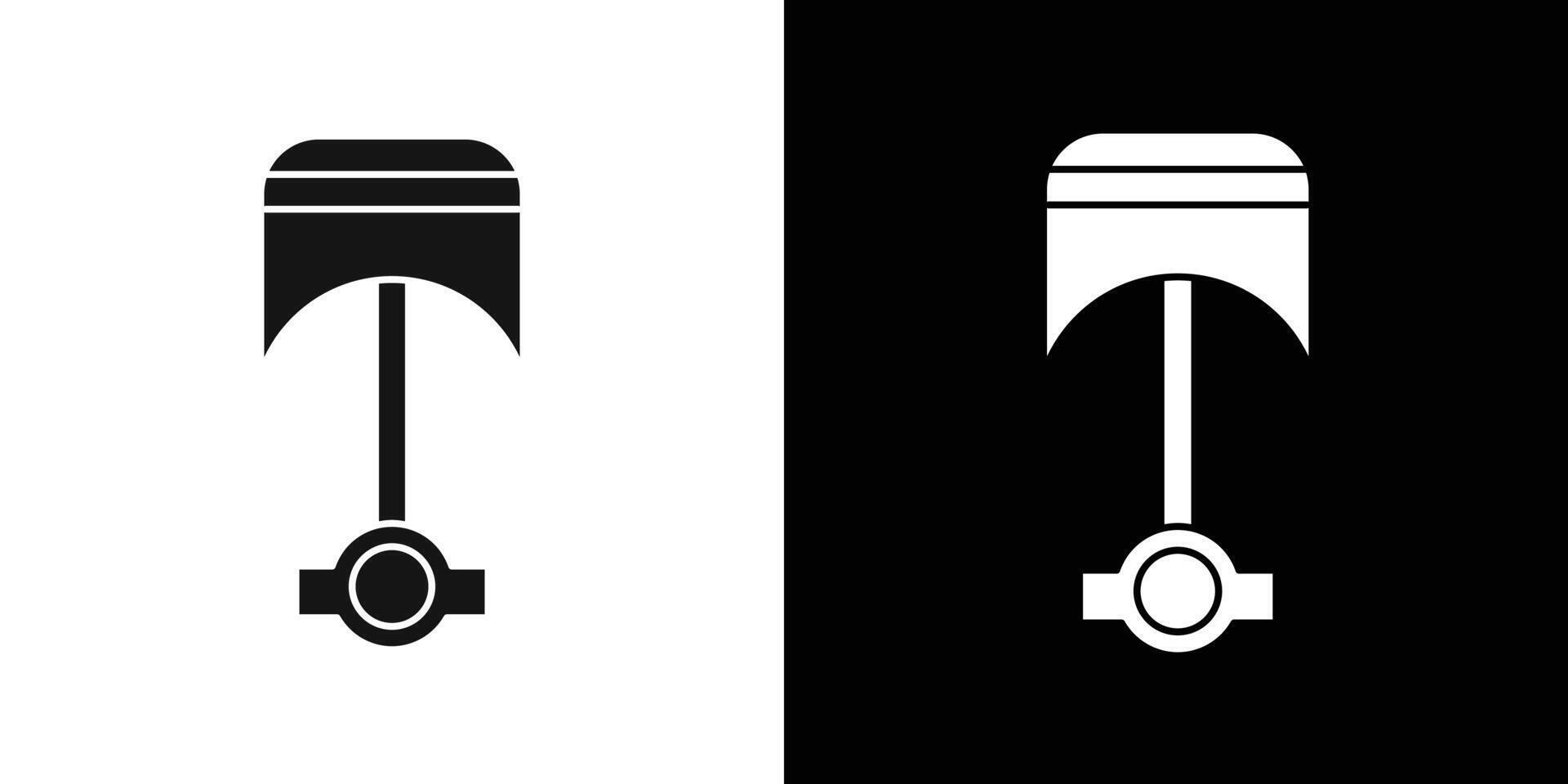 Car Motor Piston Icon flat line symbol set. vector
