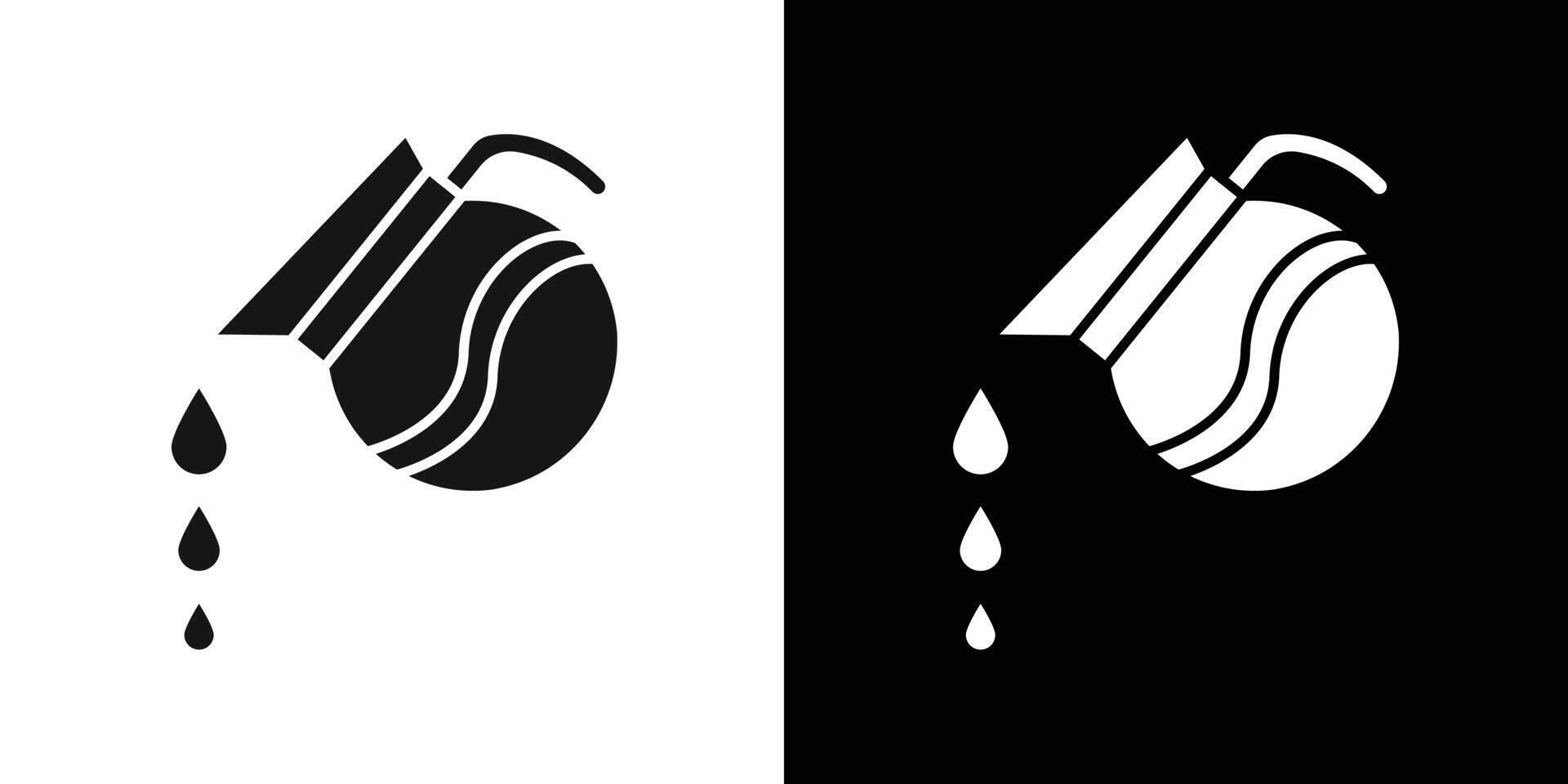 coffee pot icon flat line symbol set. vector