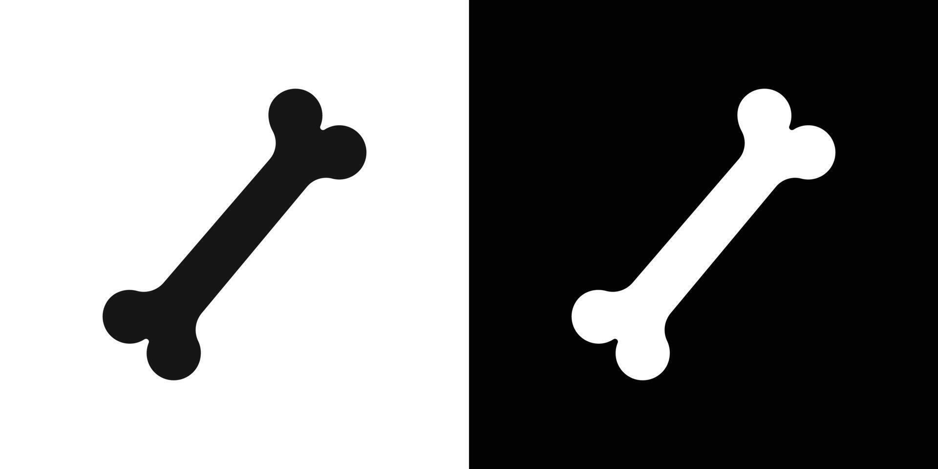 Dog bone icon flat line symbol set. vector