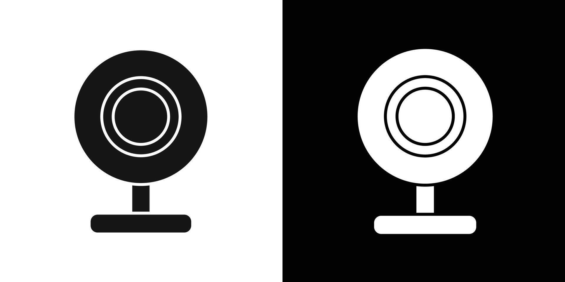 Digital Webcam icon flat line symbol set. vector
