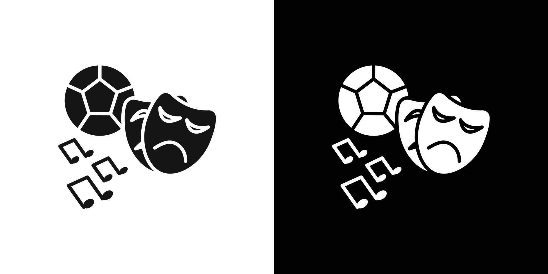 Extracurricular activities icon flat line symbol set. vector