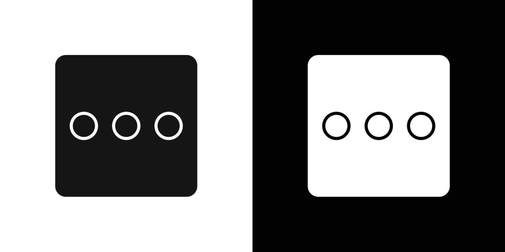 more button icon flat line symbol set. vector