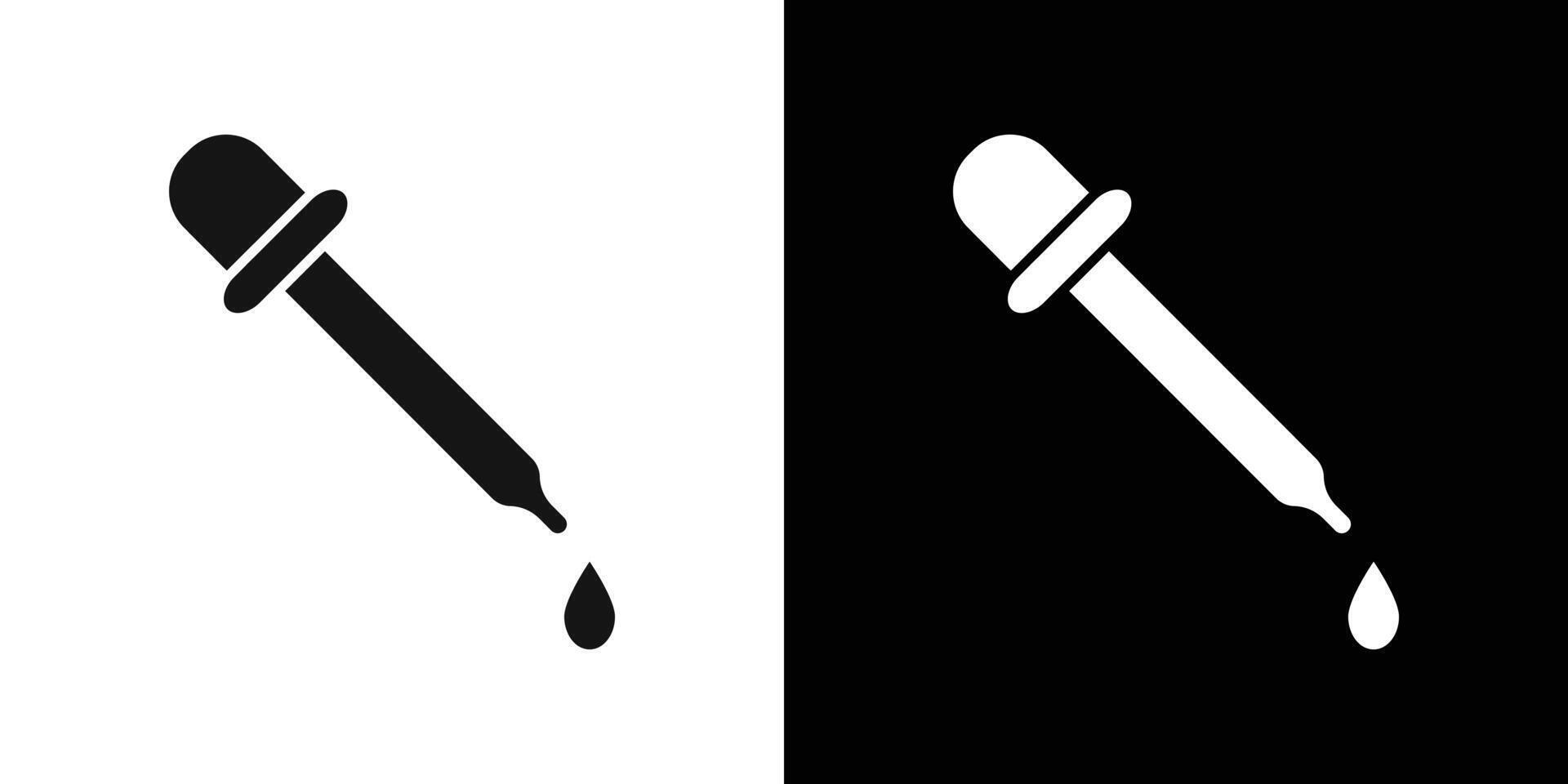 pipette icon flat line symbol set. vector