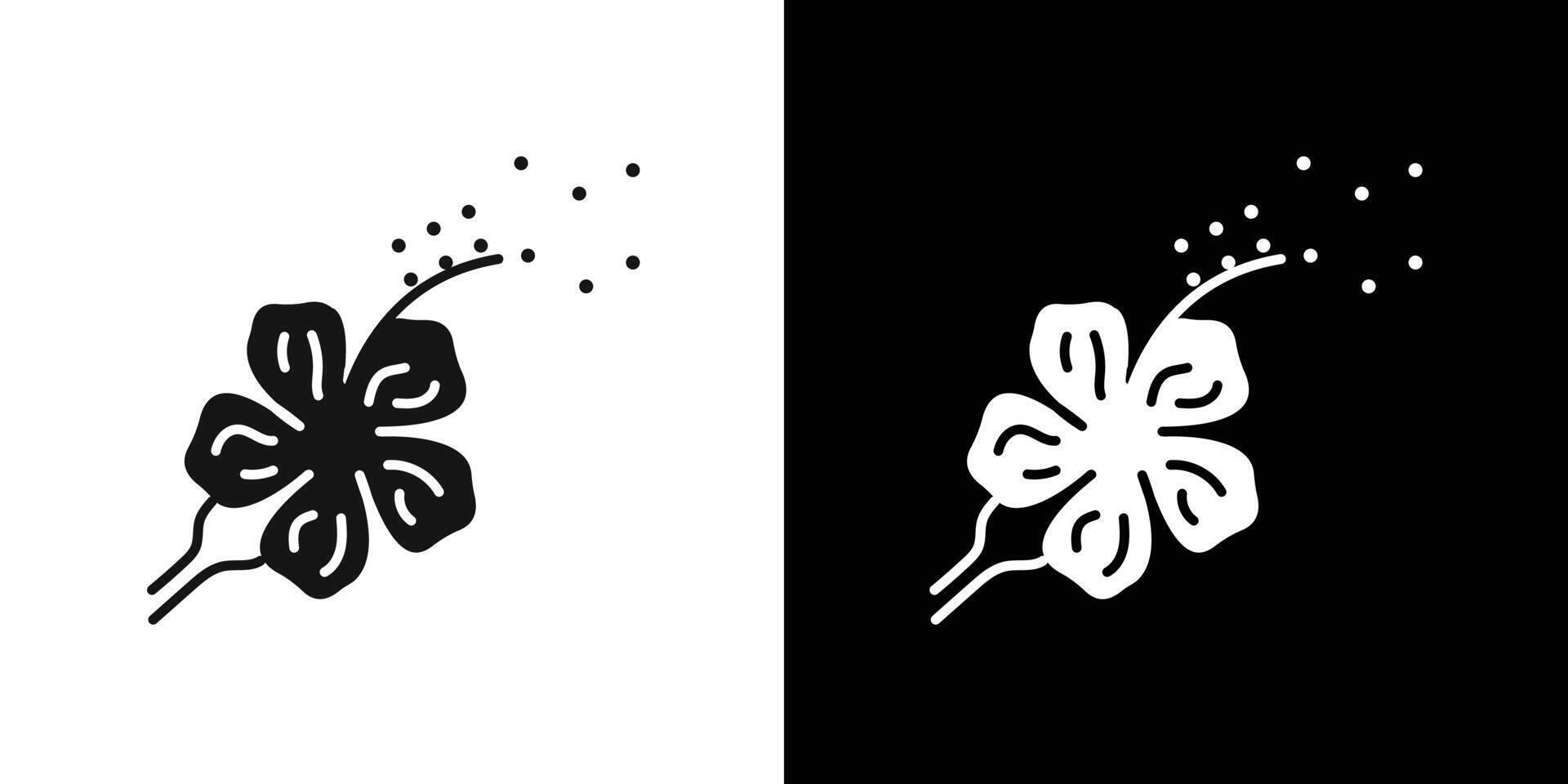 Pollen icon flat line symbol set. vector