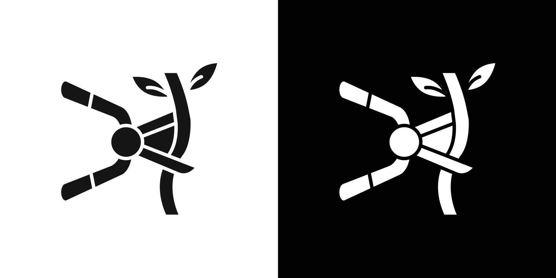 Pruning icon flat line symbol set. vector