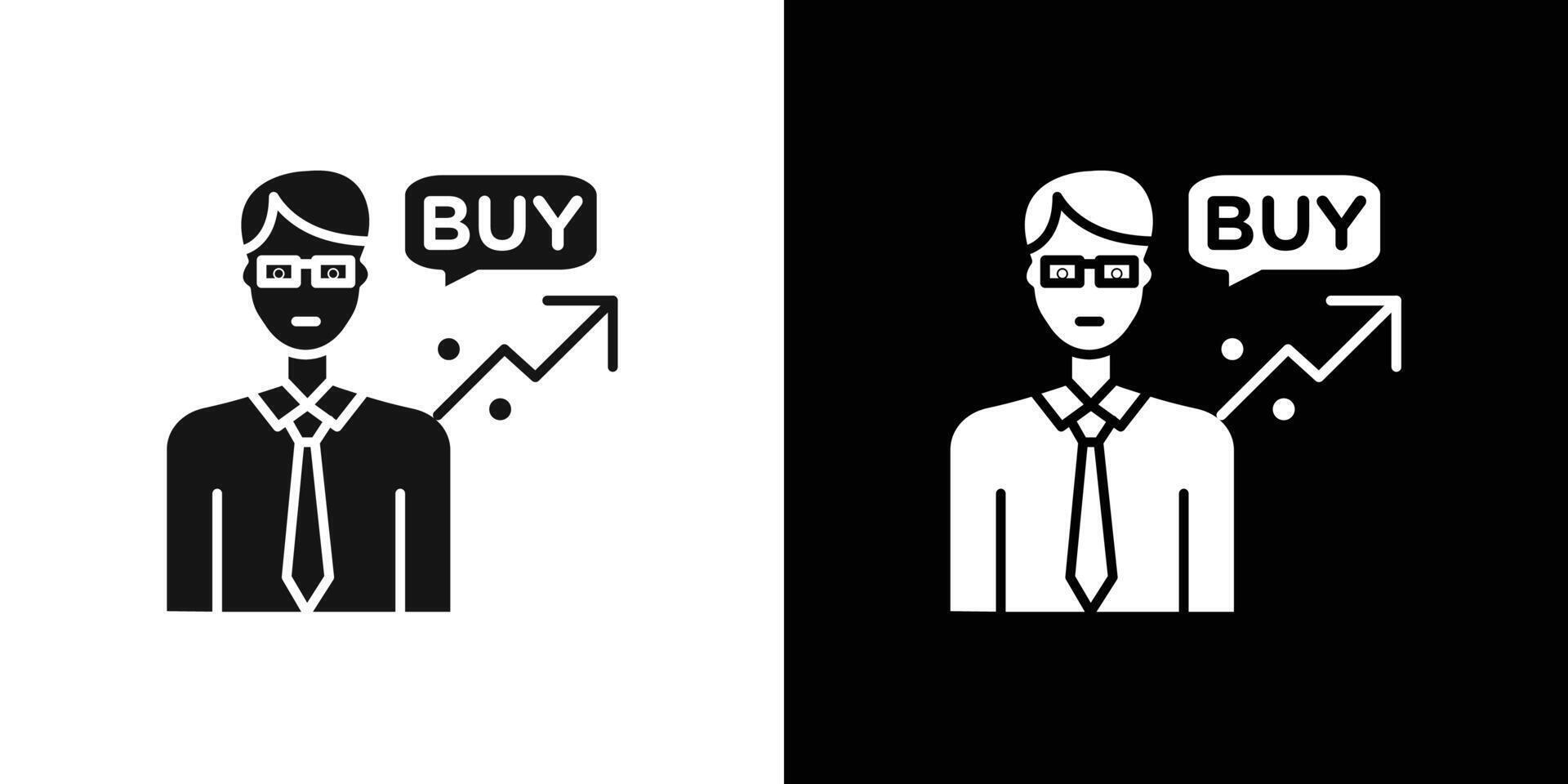 Stock buy icon flat line symbol set. vector
