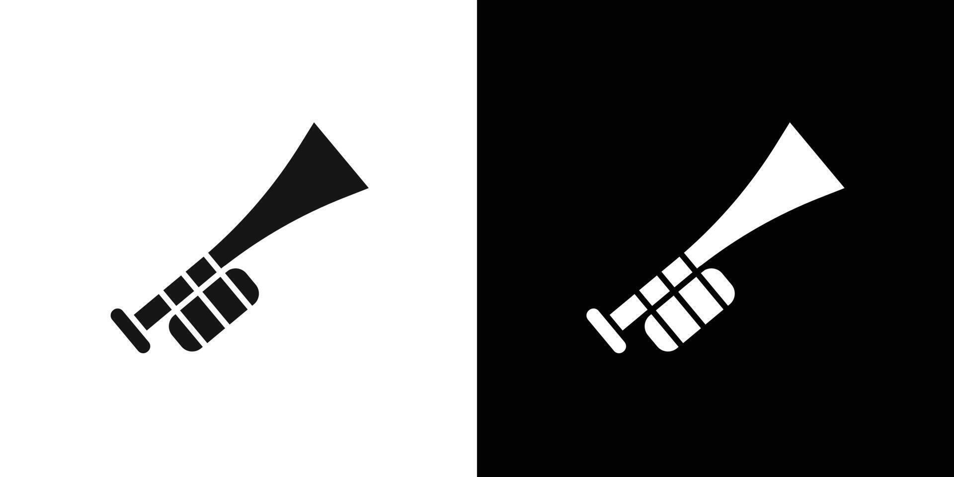 Trumpet icon flat line symbol set. vector