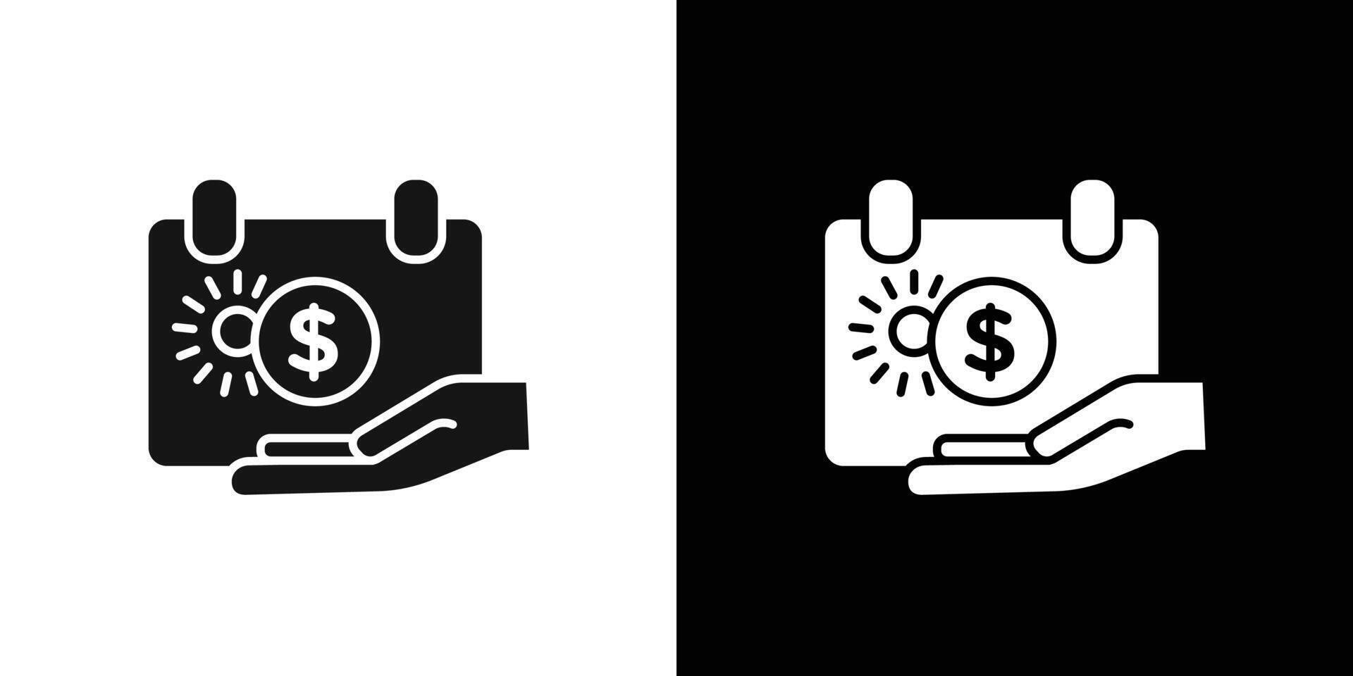 Unlimited PTO icon flat line symbol set. vector