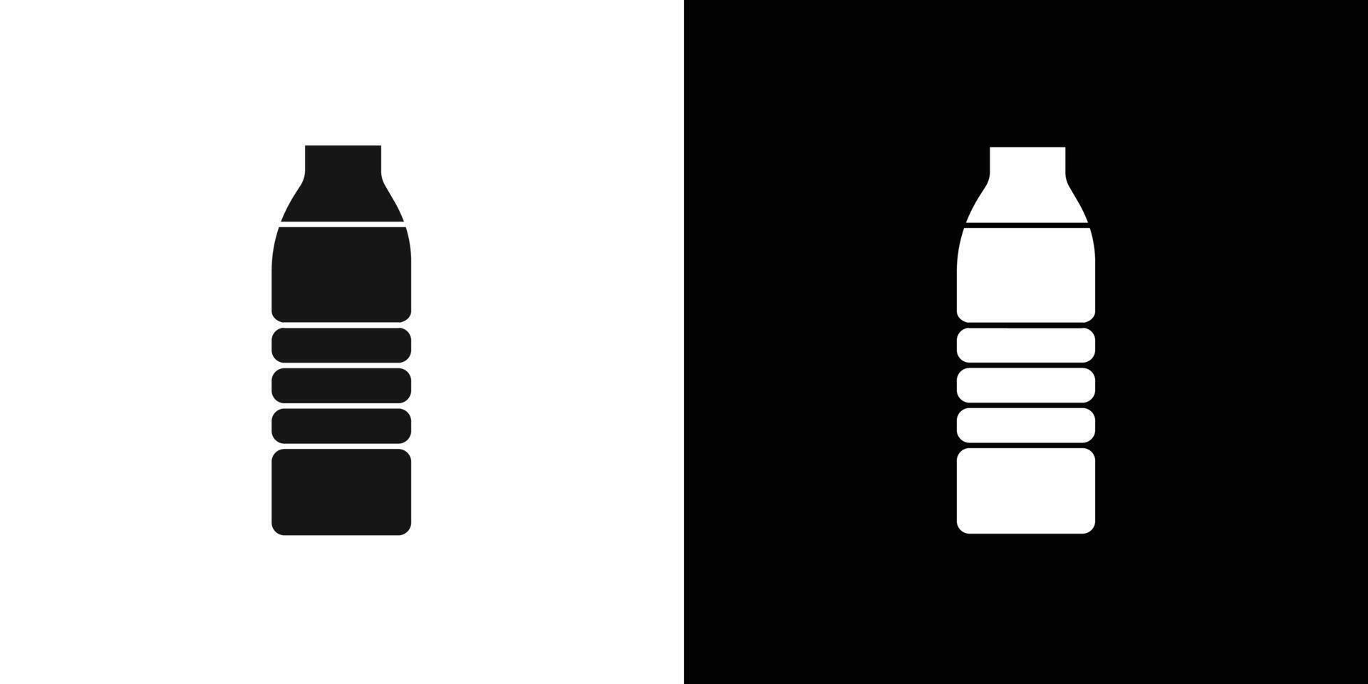 water bottle icon flat line symbol set. vector