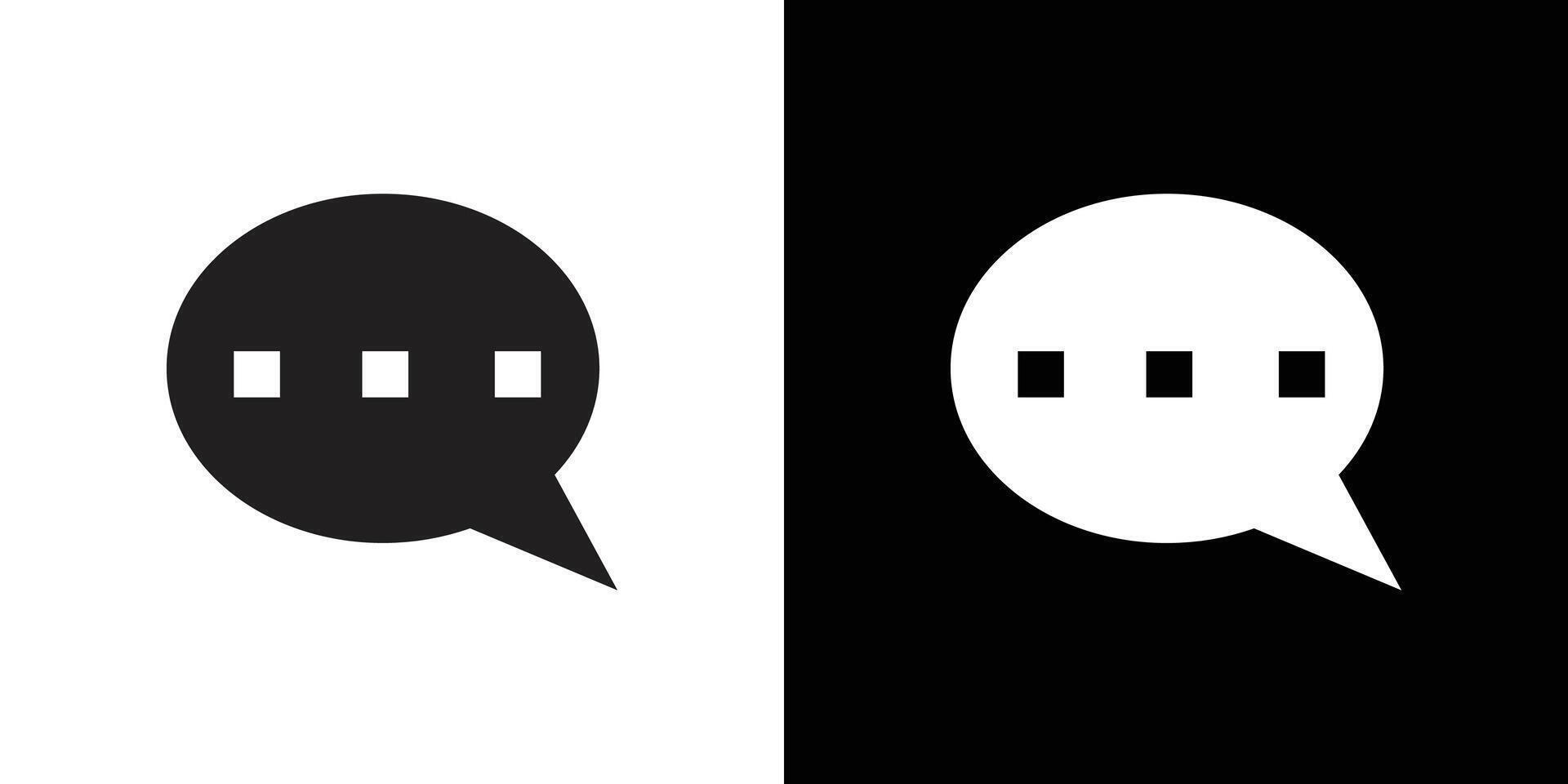 Comment icon Flat set outline vector