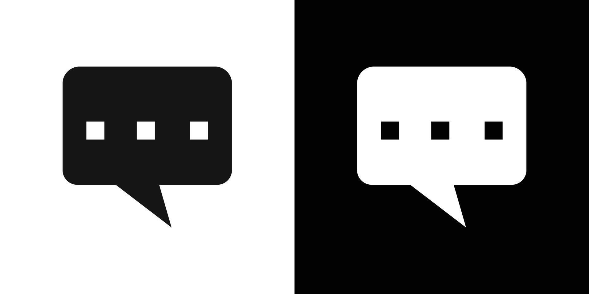 Comment icon Flat set outline vector
