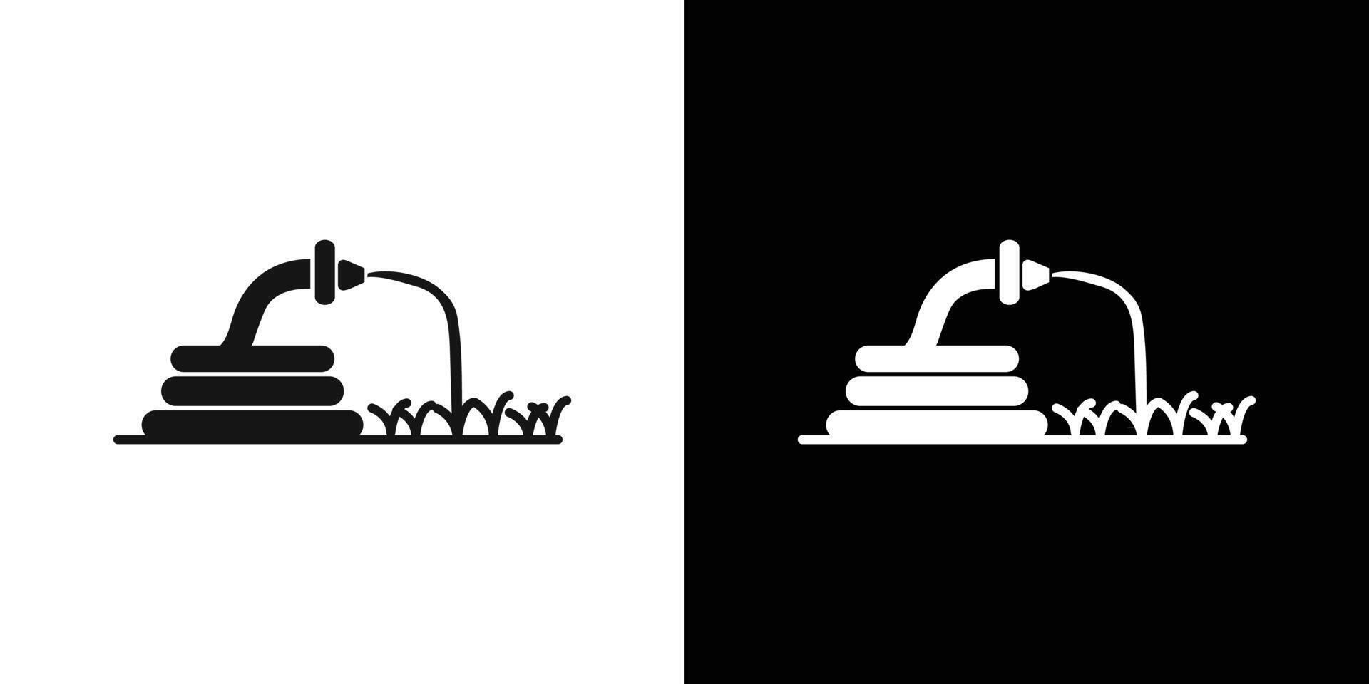 garden hose icon flat line symbol set. vector