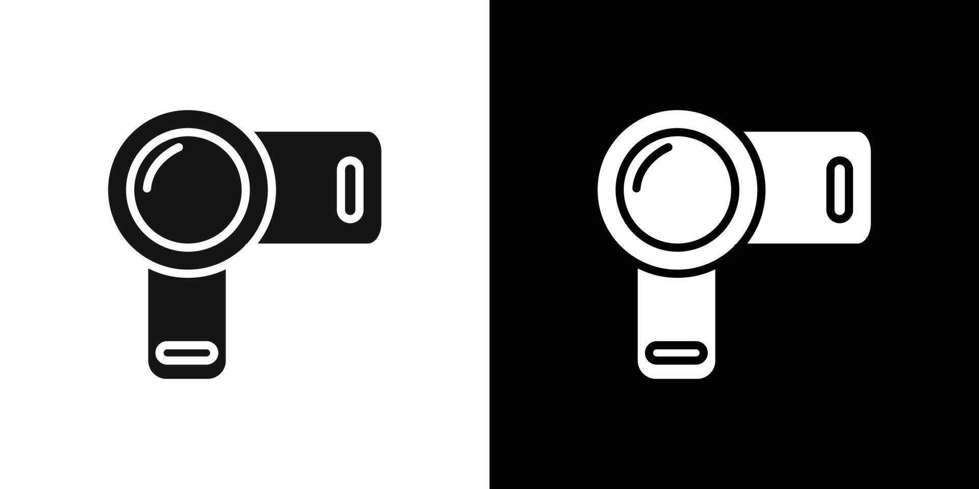 Handy Cam Icon Flat set outline vector