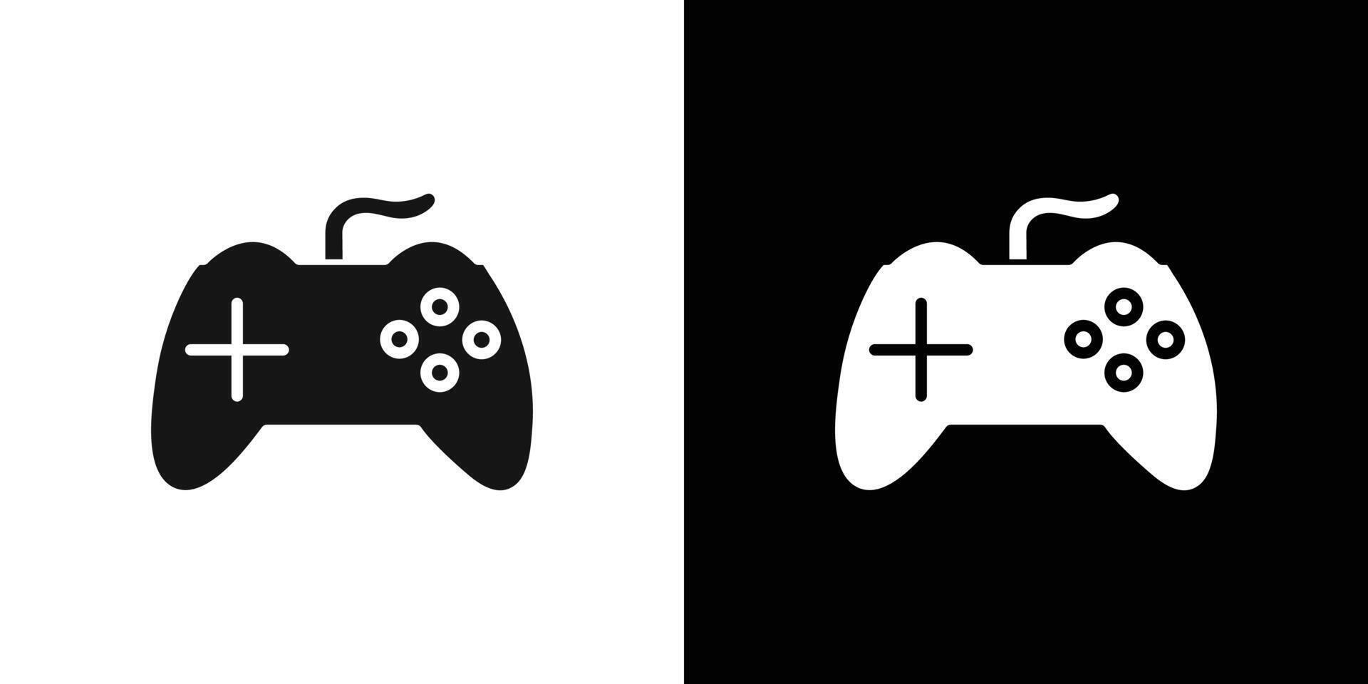 Joystick icon Flat set outline vector