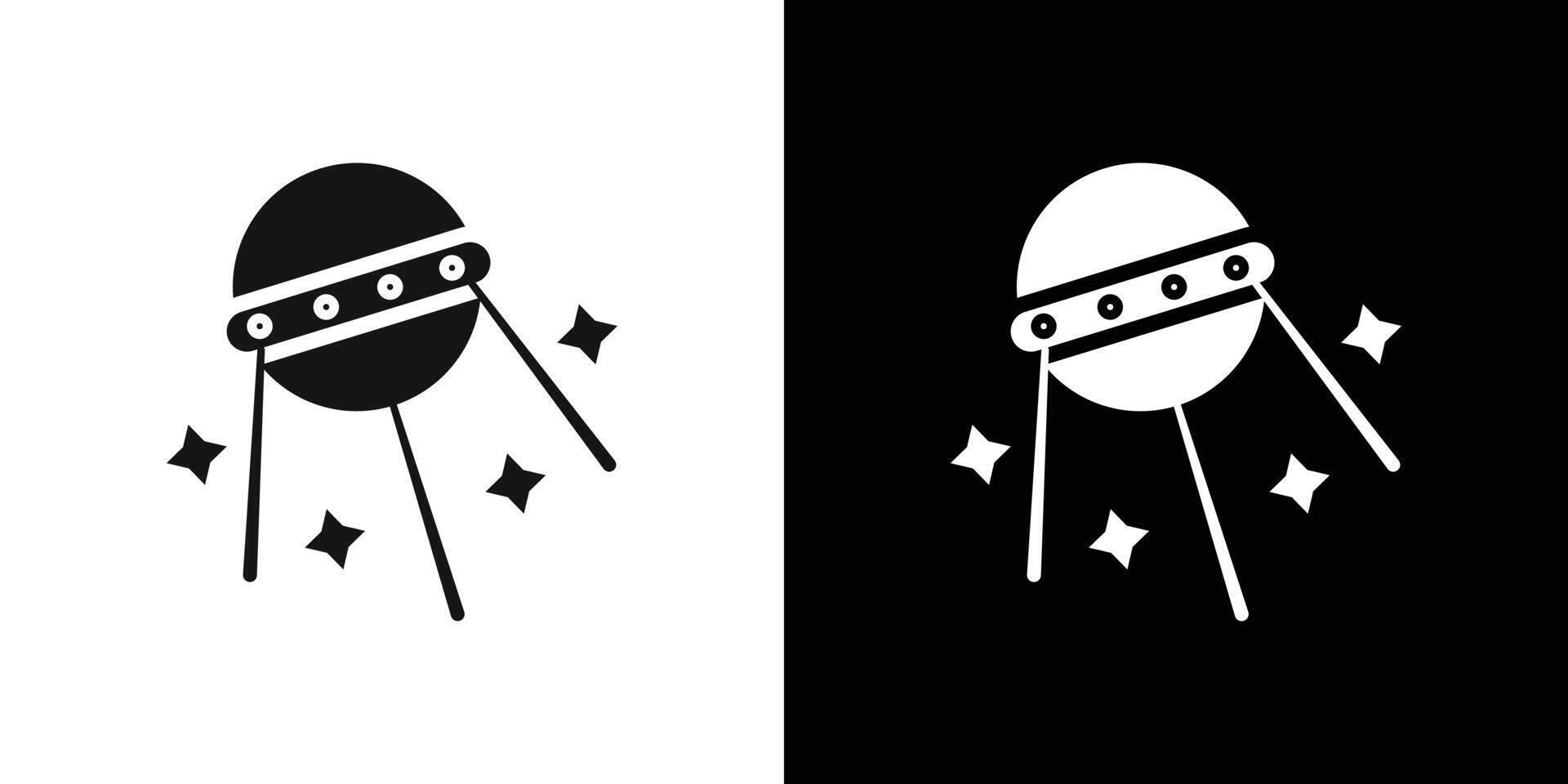 Linear sputnik icon Flat set outline vector