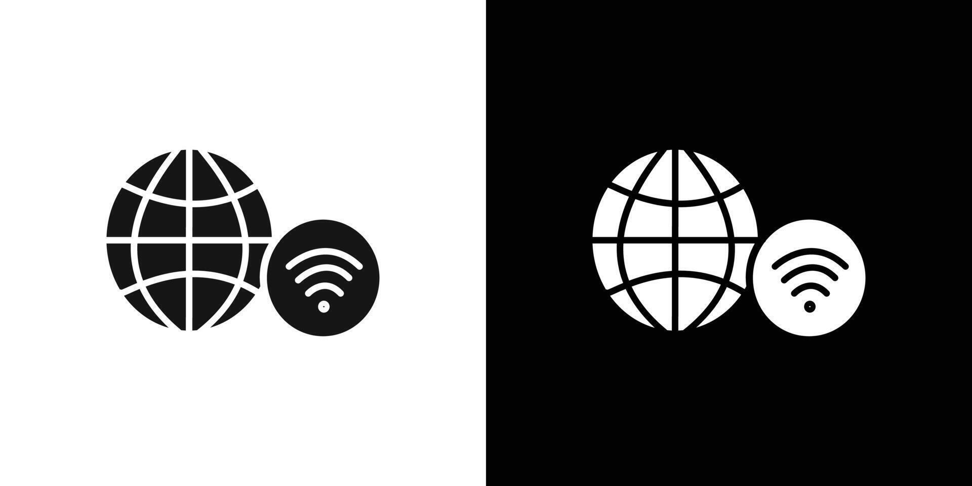 Mobile Internet icon flat line symbol set. vector