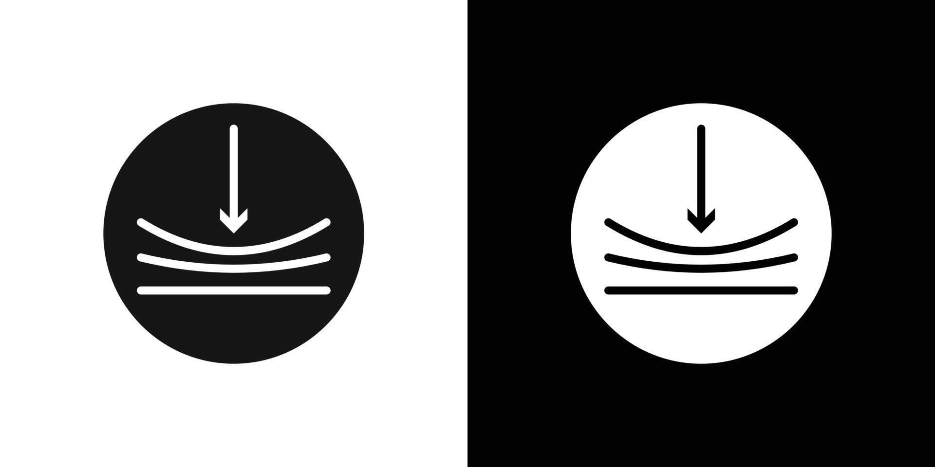 Resilience material icon Flat set outline vector