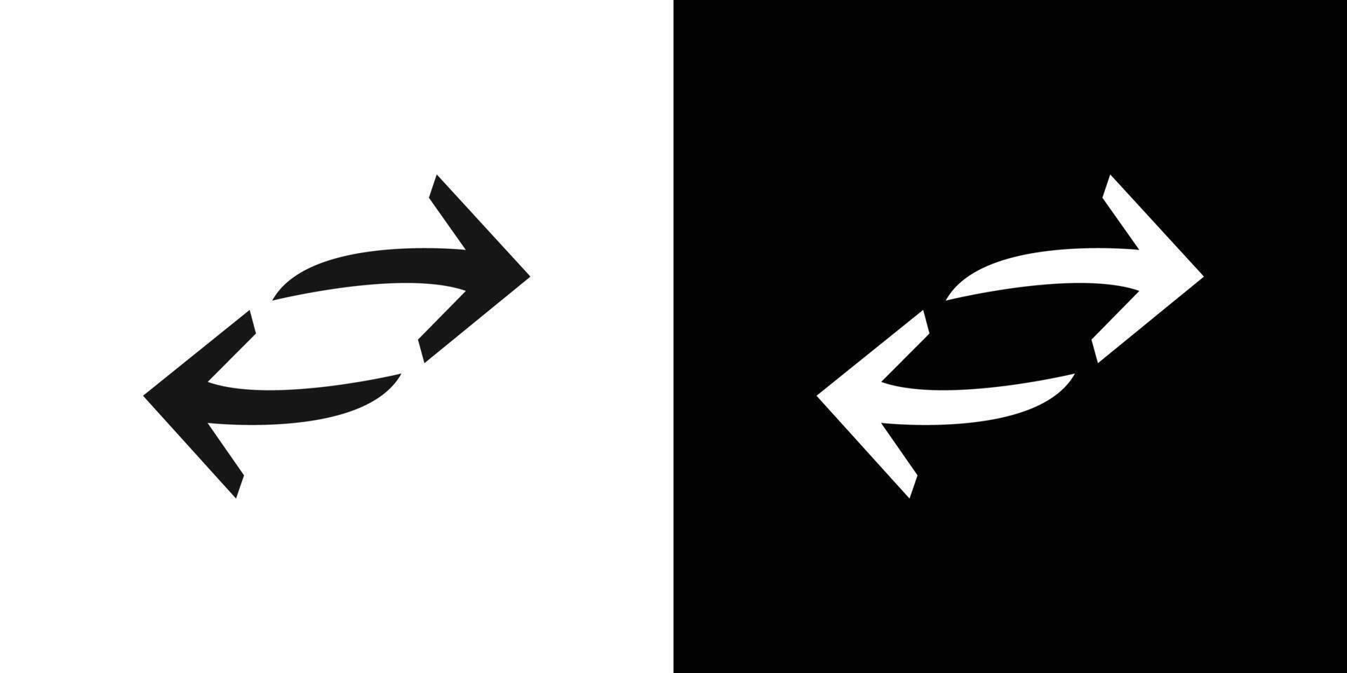swap Icon Flat set outline vector