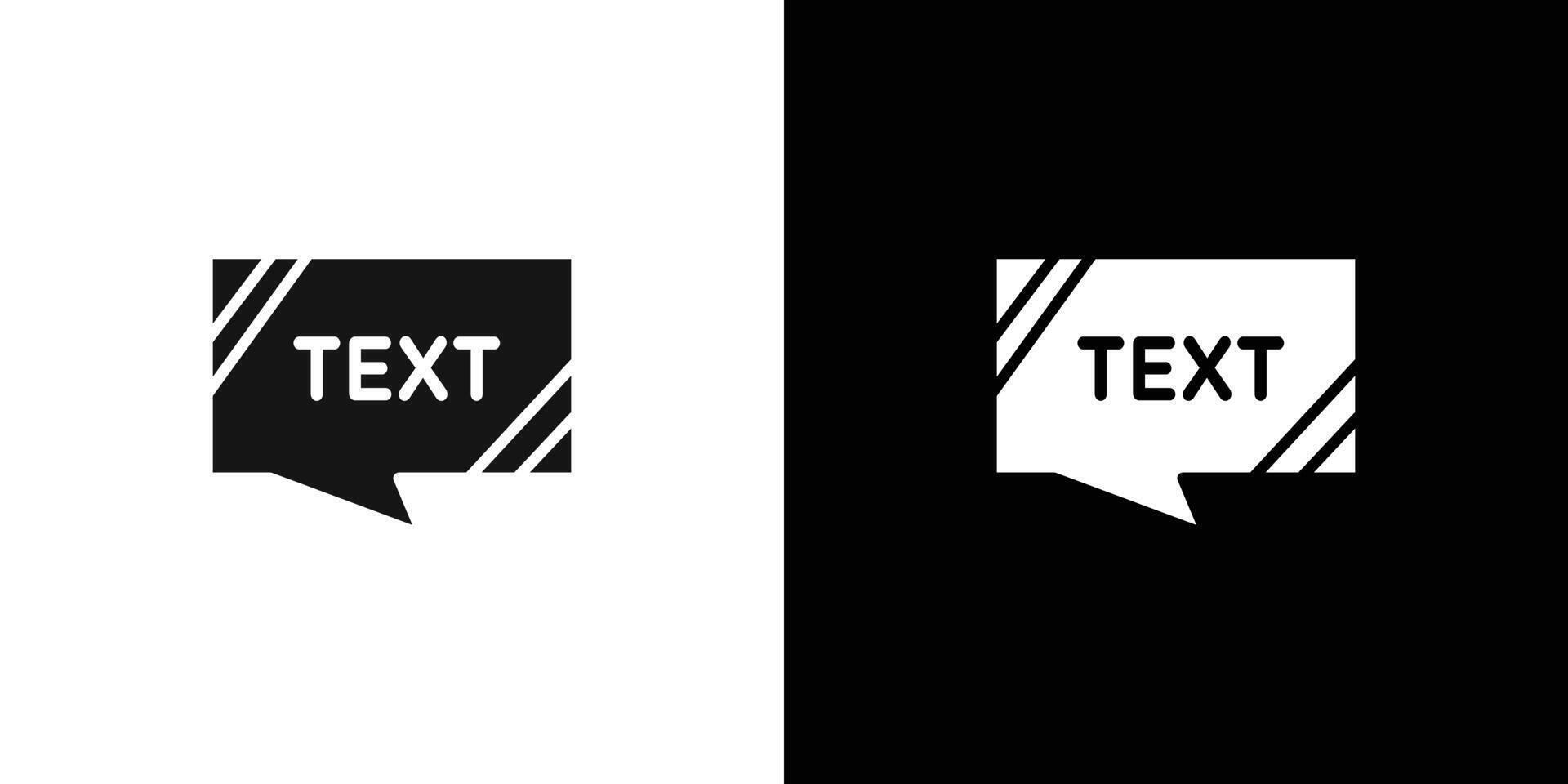 Text box icon flat line symbol set. vector