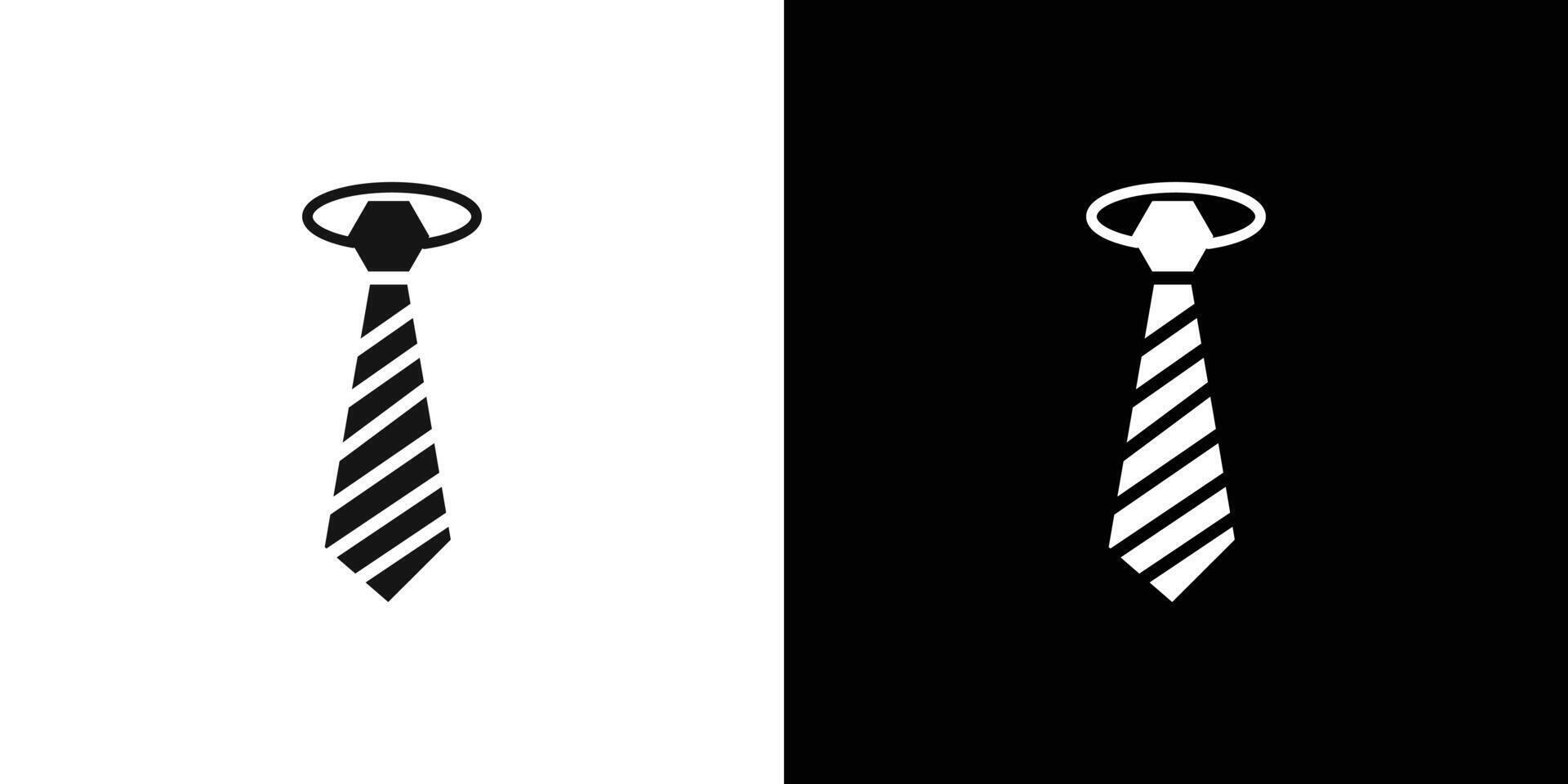 Tie icon Flat set outline vector